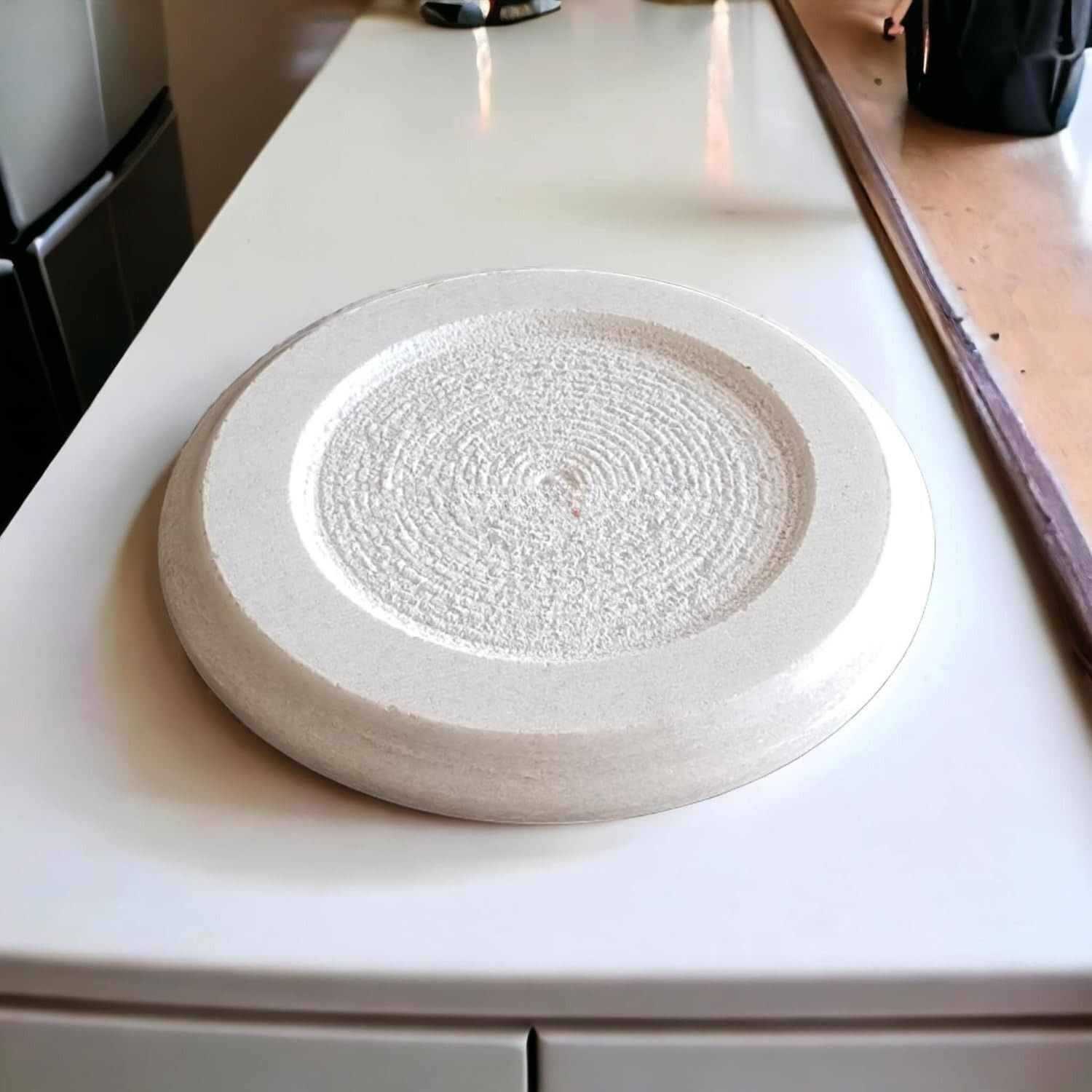 Image of MDE Marble Chakla White (9 Inch) | Roti Maker | Rolling Board | Chapati Maker| Board