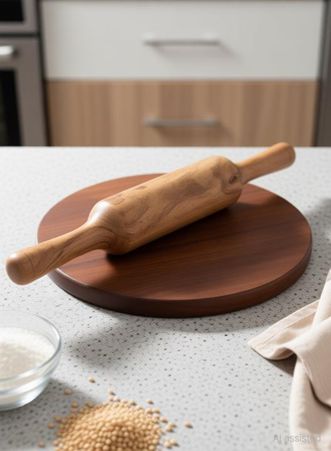 Image of Shopsidex Chakla belan roti maker /chapati maker chakla 9 inch belan 12 inch wooden Rolling Pin & Board