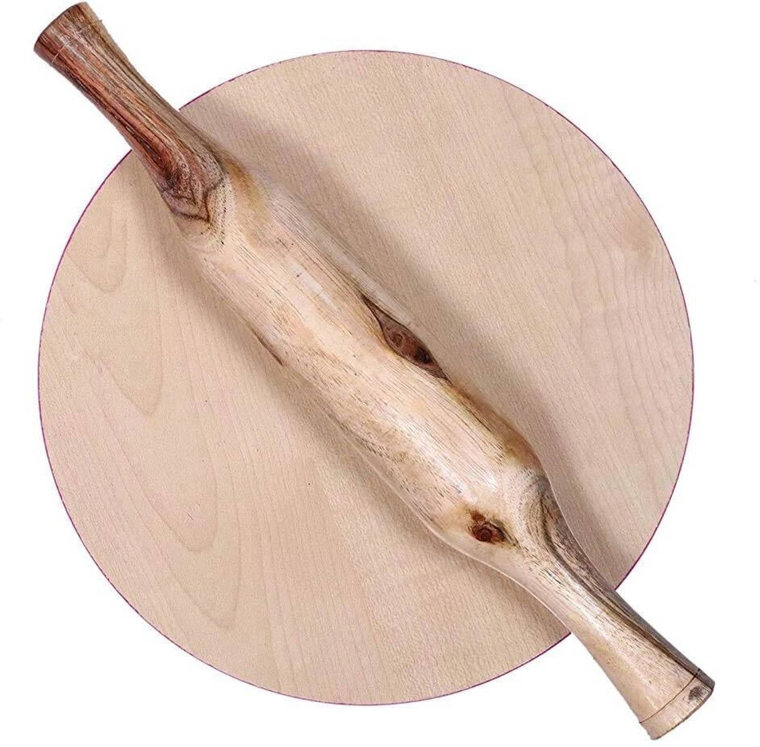 kitchenKing Chakla Belan Roti Maker (9 Inch) Wooden Pure Chakla B