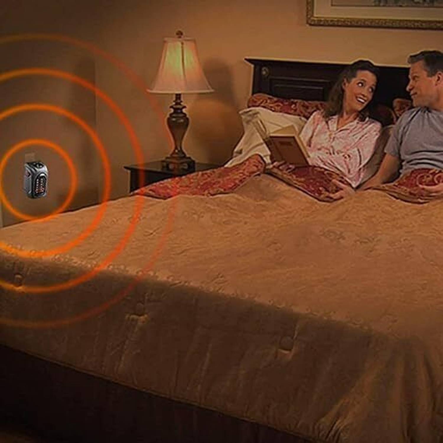 Chenna 400W Wall-Outlet Space Heater for Home, Bedroom, Office Fa