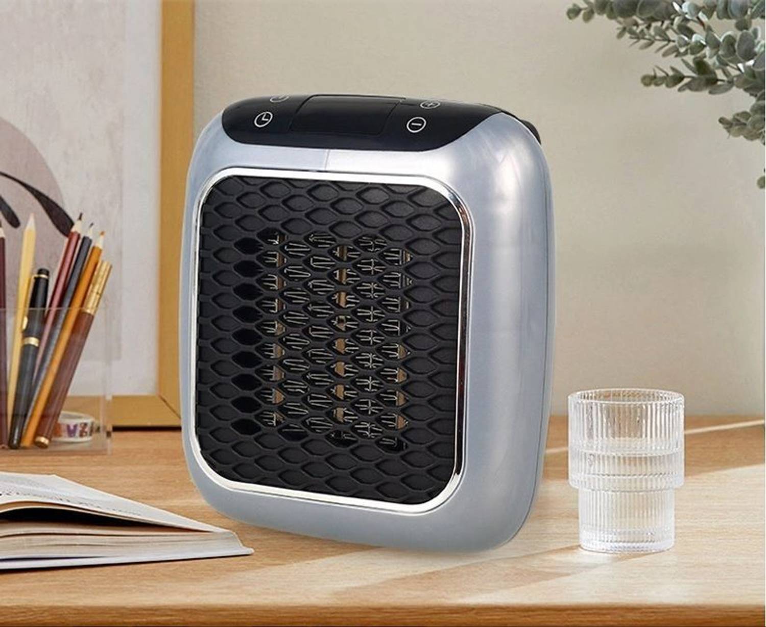 Bugnix 800W Smart Wall Space Heater - Compact Electric Safe Fan R