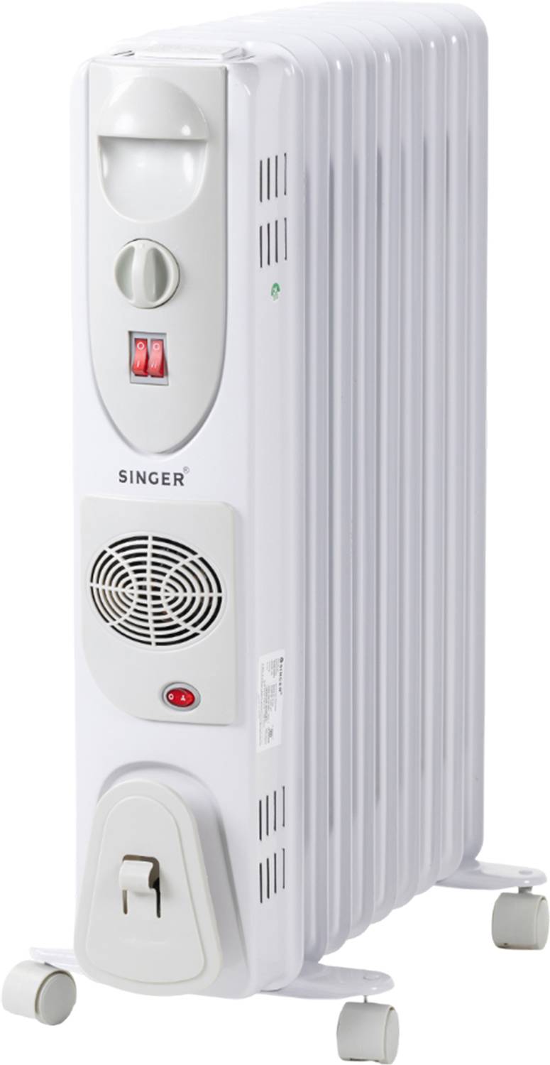 SINGER 2900 Watts Oil Filled PTC Fan Room Heater OFR 11-Fin 2900