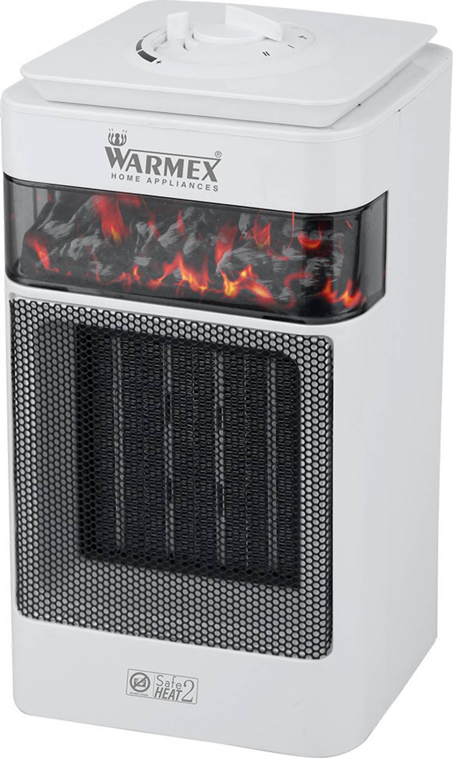 Warmex Home Appliances 750/1500 Watts PTC Bonfire +(White) Fan Ro