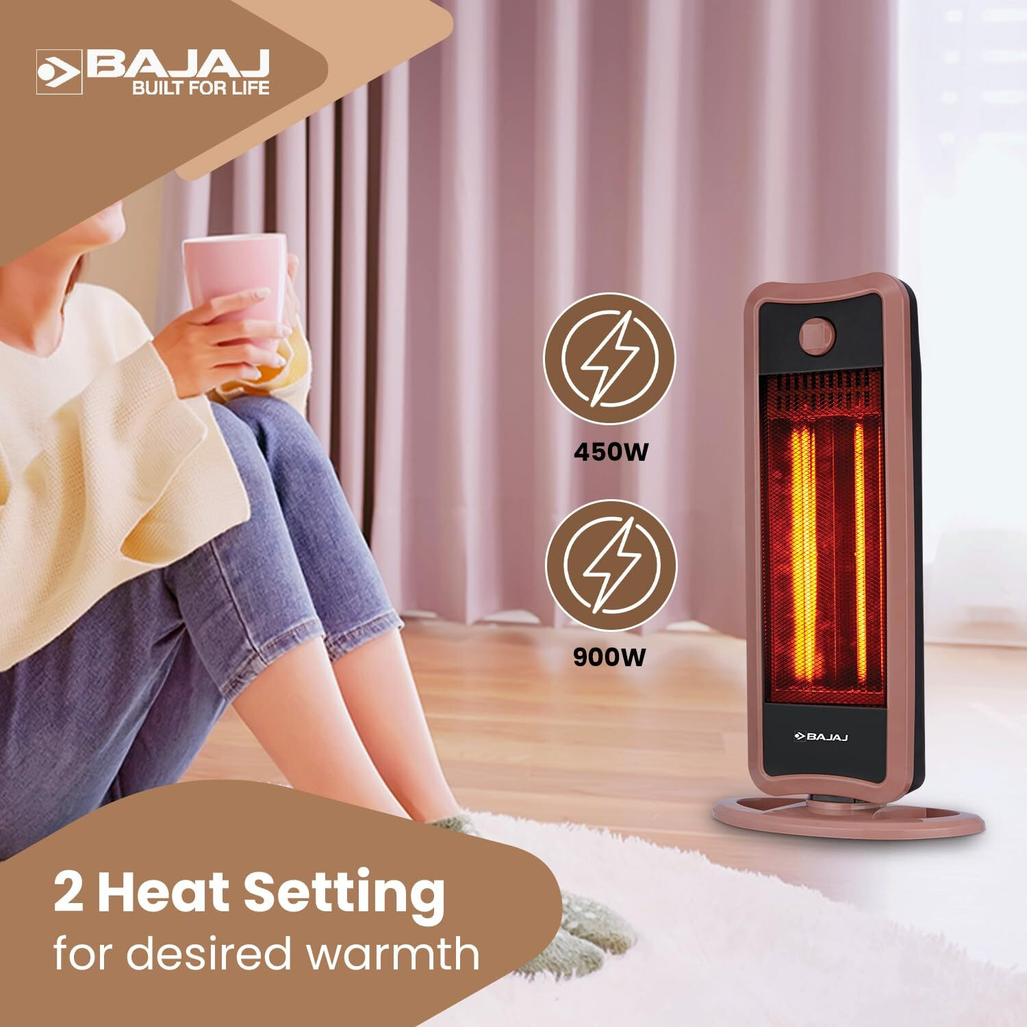 Image of BAJAJ RHT2C Carbon Room Heater