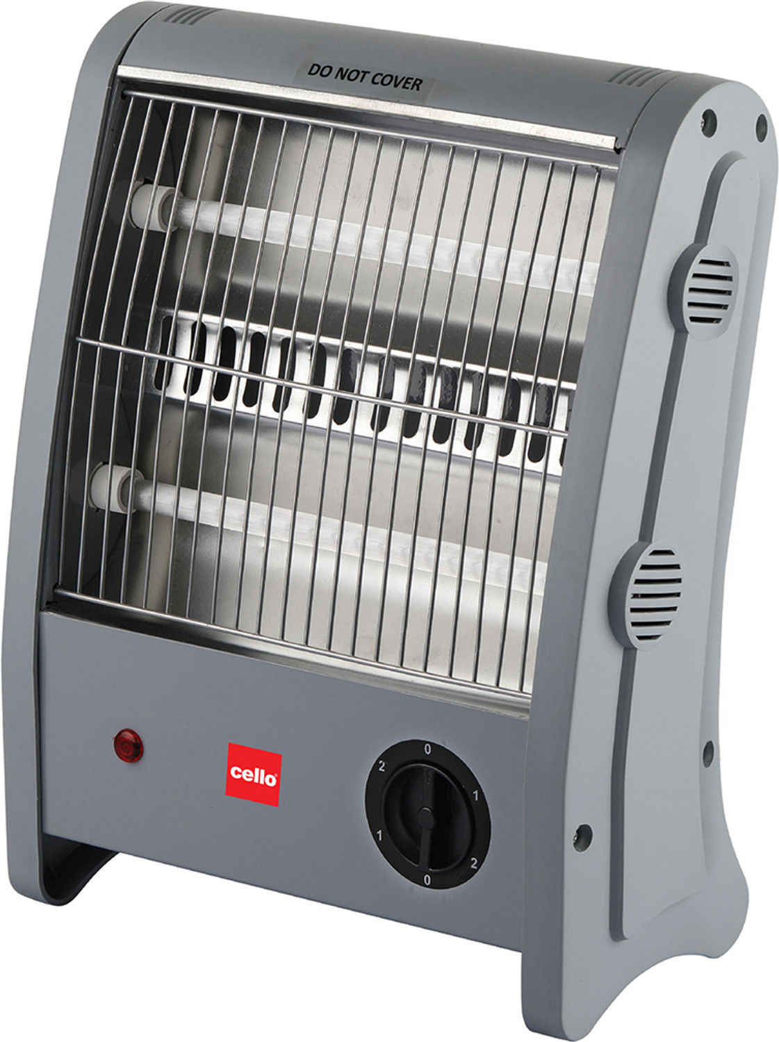 Image of cello Superwarm 100 (800W) | 2 Heat Settings-400W /800 Watts | Neon Indicator | Grey | Quartz Room Heater