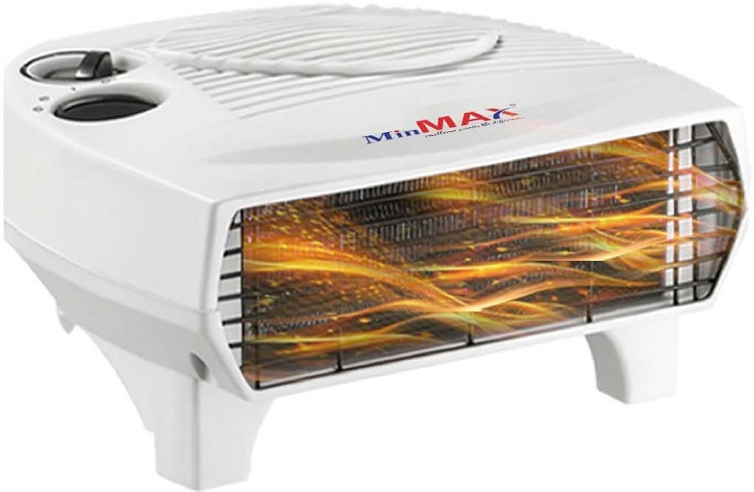 Image of MinMAX Safe and Noiseless Fan Room Heater II 100% Copper II BEE Rated II White Fan Room Heater