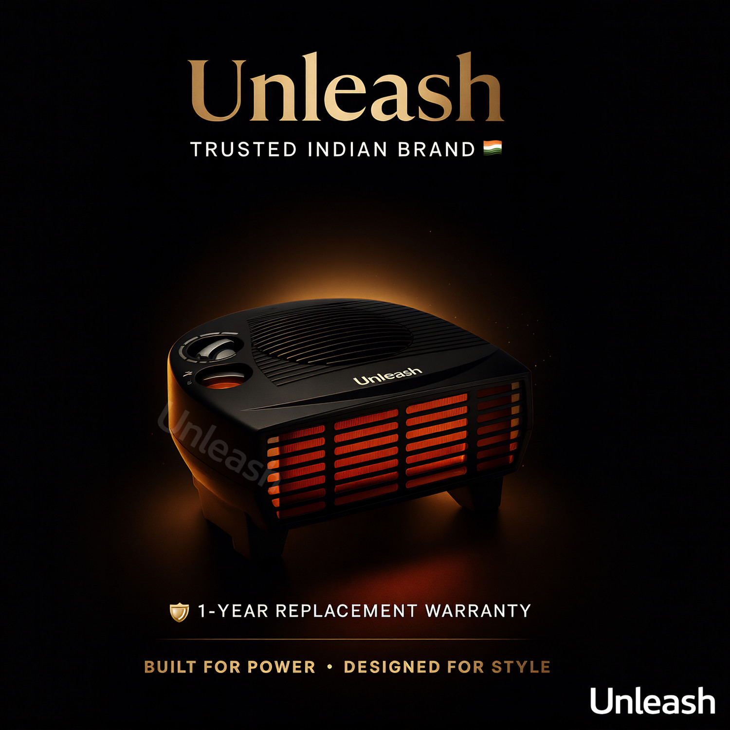 Image of unleash Fayra 2000W Room Heater, Blower Room Heater Fan Model For Home, Bedroom Fan Room Heater