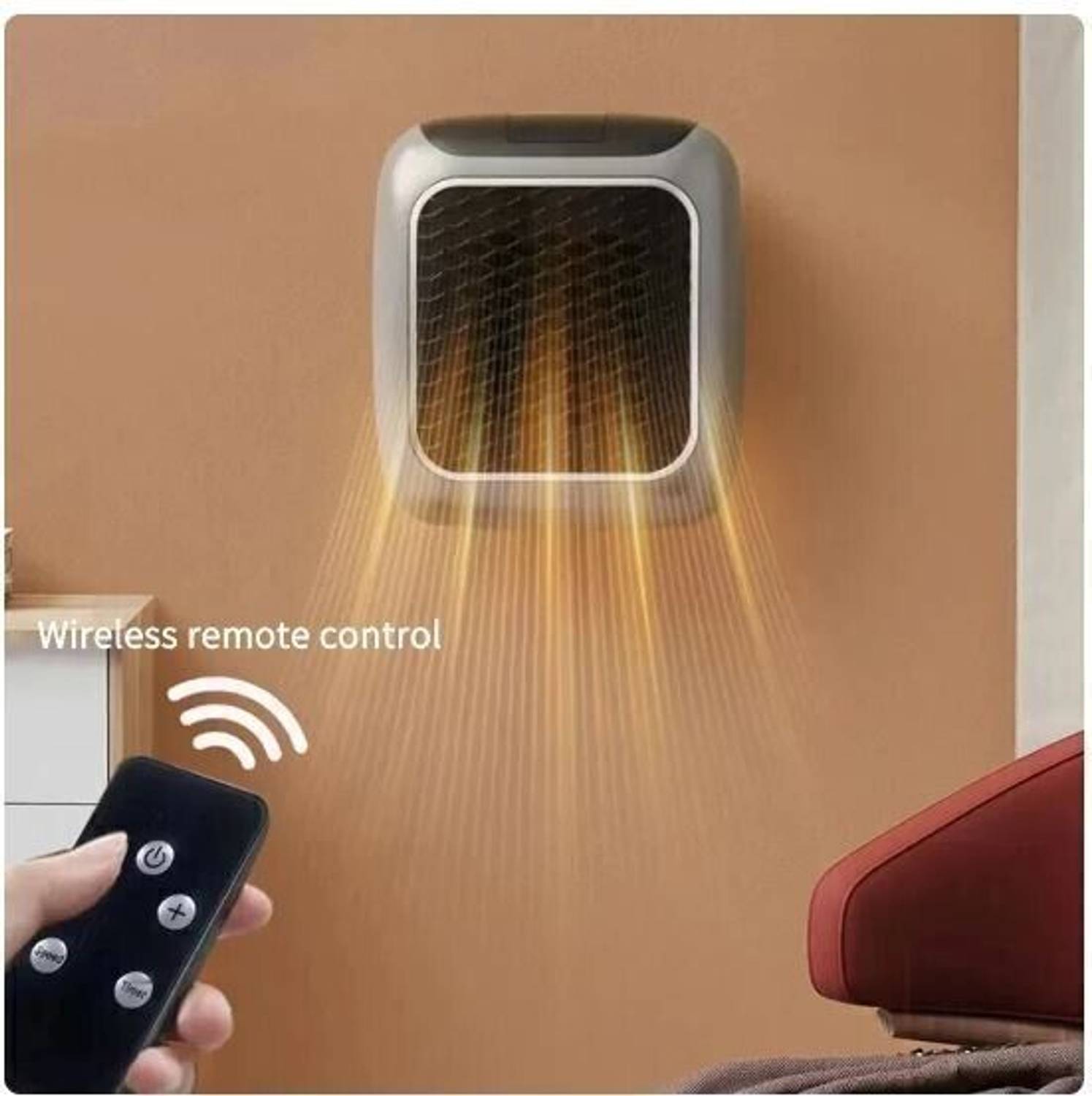 Darshan Handy Heater Heat Boss Turbo 800 Watt Space-Saving Fan Ro