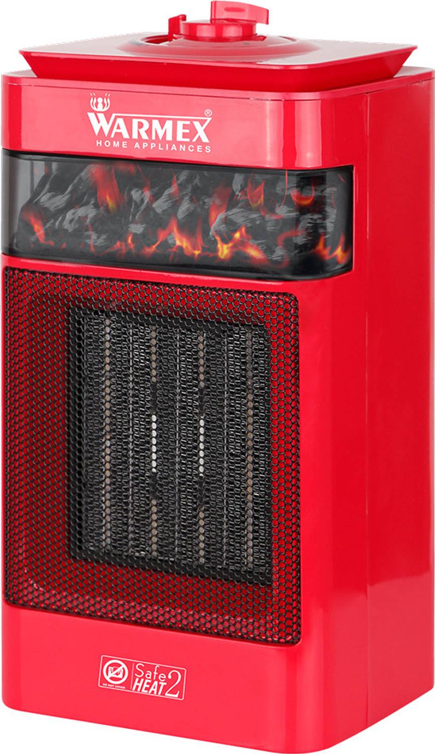 Warmex Home Appliances 750/1500 Watts PTC Bonfire + (Red) Fan Roo