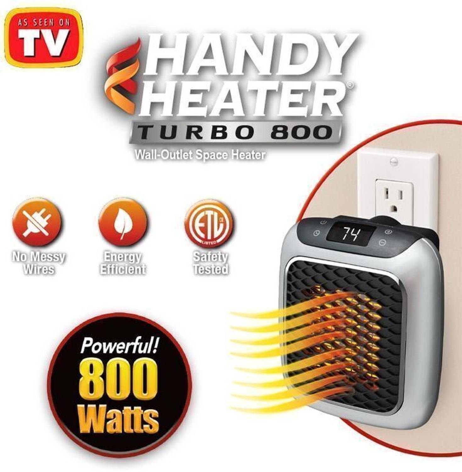 Chenna New Digital Handy Heater Portable Room Heater Plug-In Sp