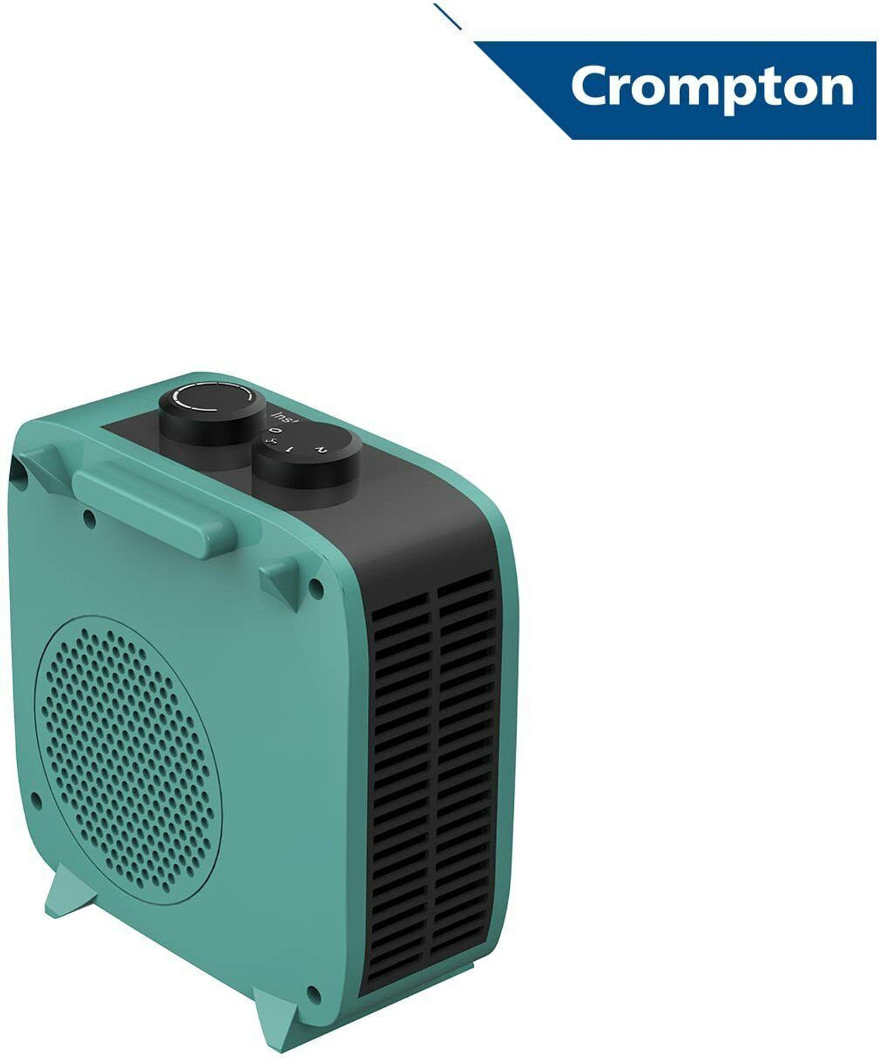 Image of Crompton Insta Comfort Room Heater 2000 Watts Heat Convector with Adjustable Thermostats Hybrid Cyan (ACGRH- INSTACOMFORT) Fan Room Heater