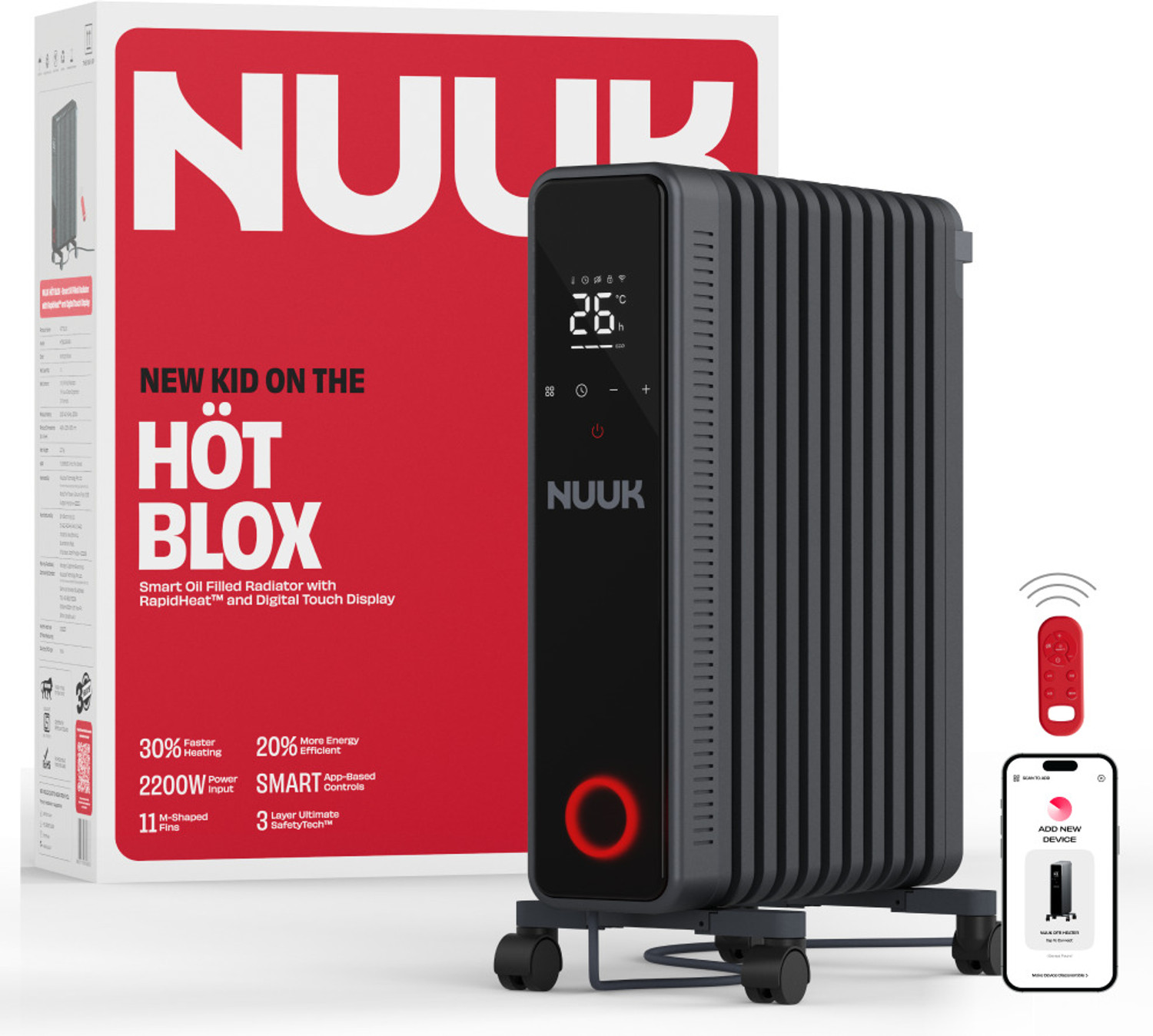 Image of Nuuk Hot Blox Oil Filled Room Heater