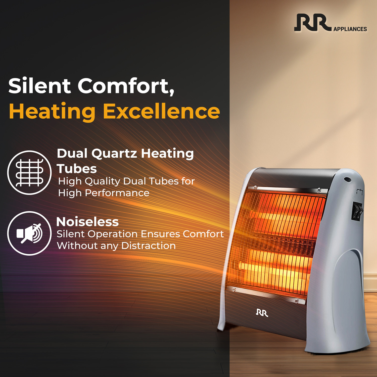 Image of RR T1247106AA38 QH-RH3 Quartz Room Heater