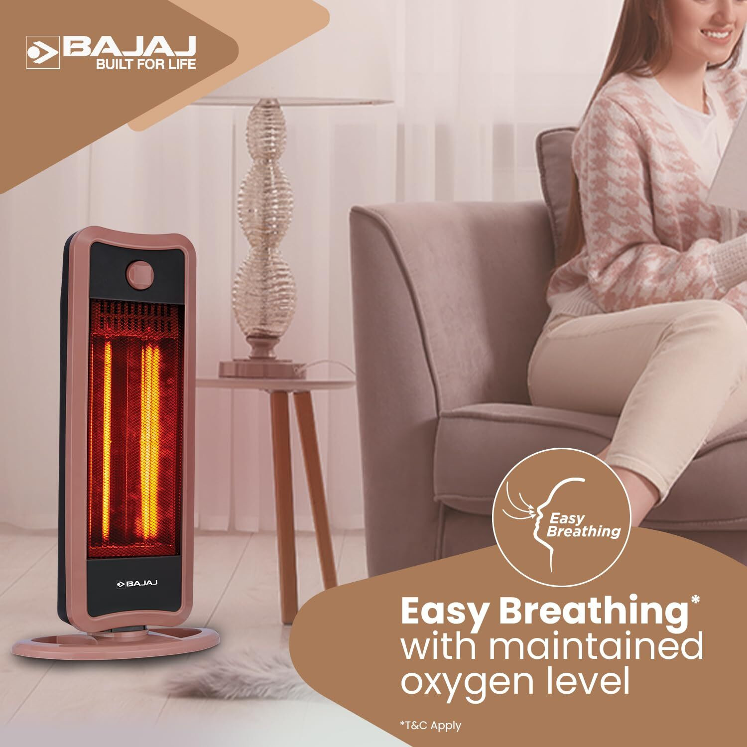 Image of BAJAJ RHT2C Carbon Room Heater
