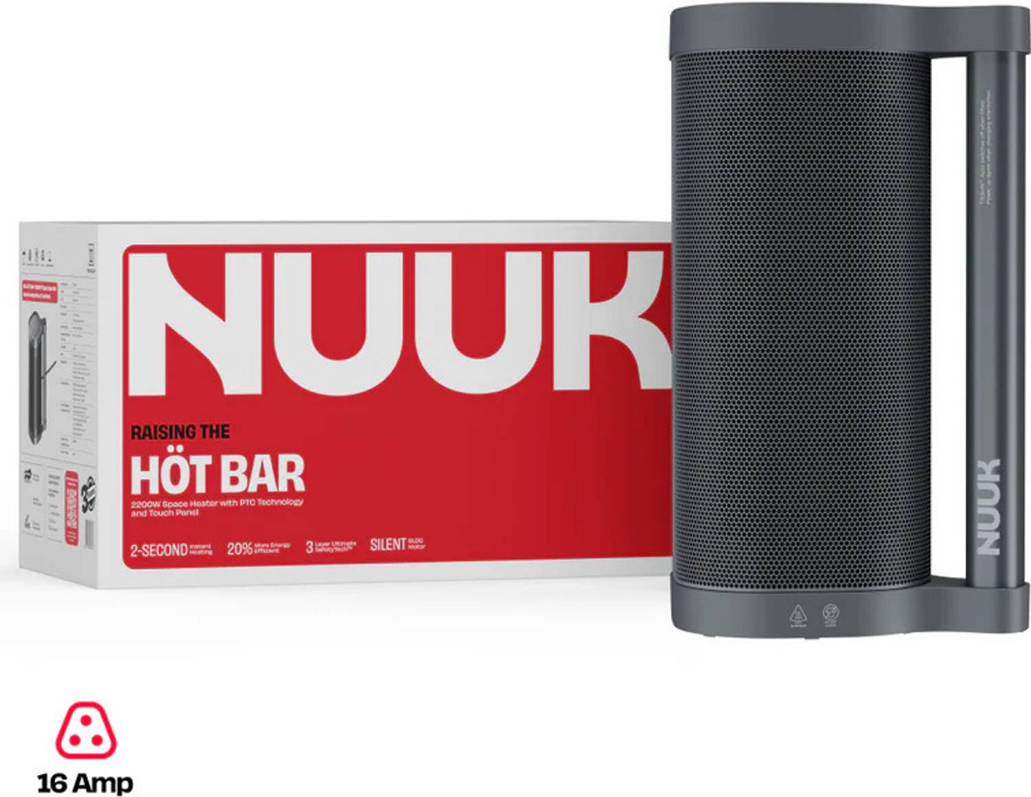 Nuuk Hot Bar Serene Grey HT412739GYB Radiant Room Heater