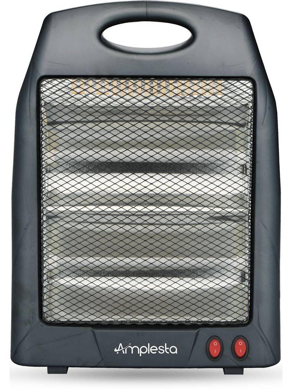 Amplesta Room Heater 2 rods 800W with Tip-Over Protection, ISI Approved, Safety mesh Blaze Halogen Room Heater