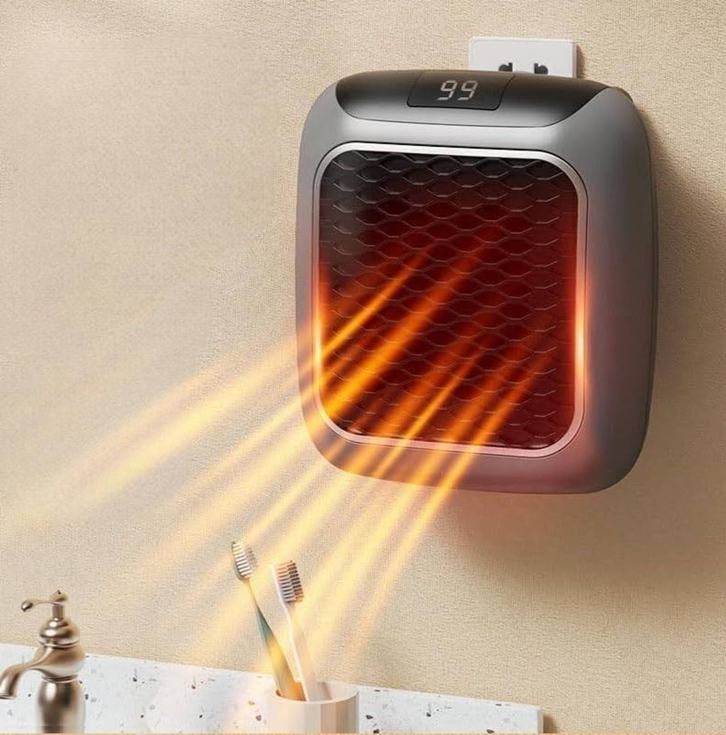 Chenna Home Wall Mounted Heater Mini Heater Fan Room Heater