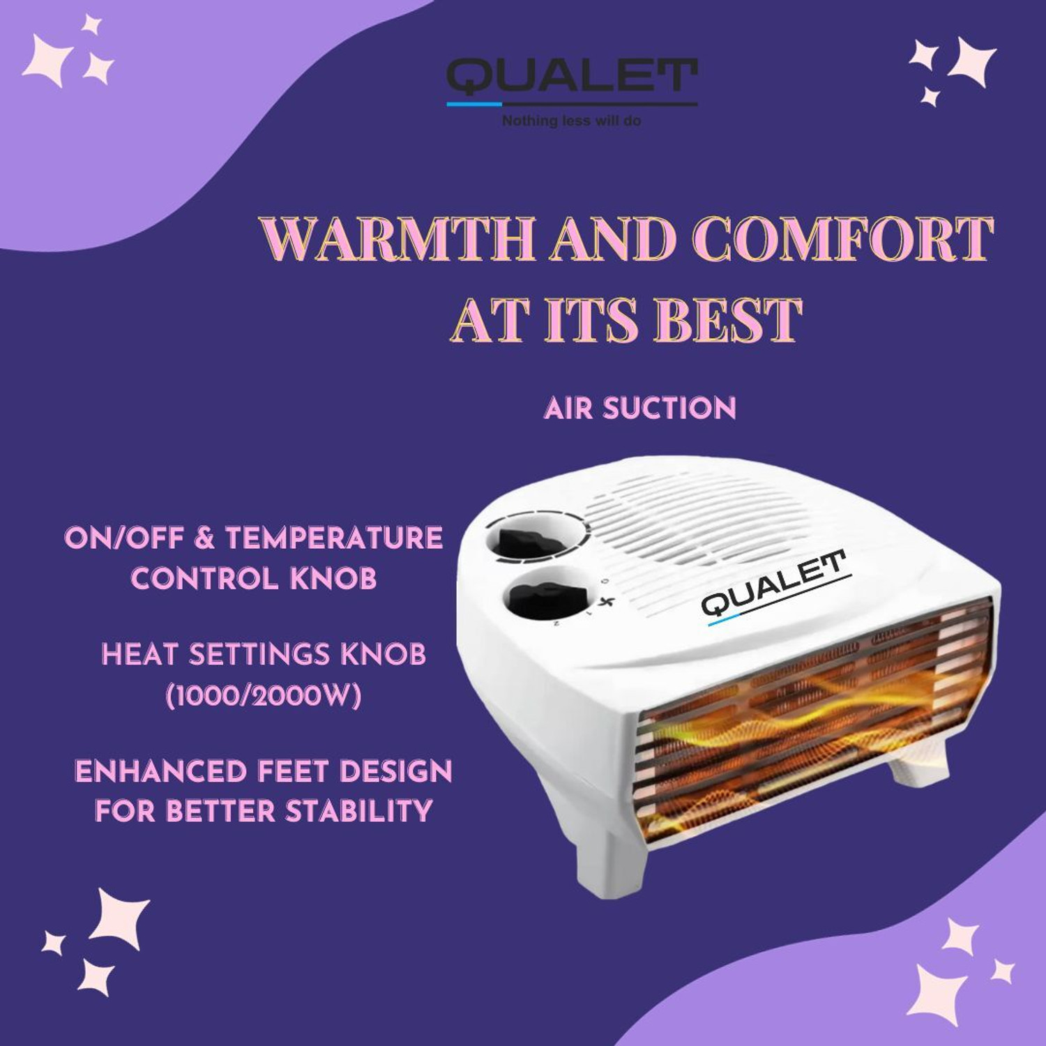 Image of QUALET Dazzler 2000 W Dazzler Fan Room Heater