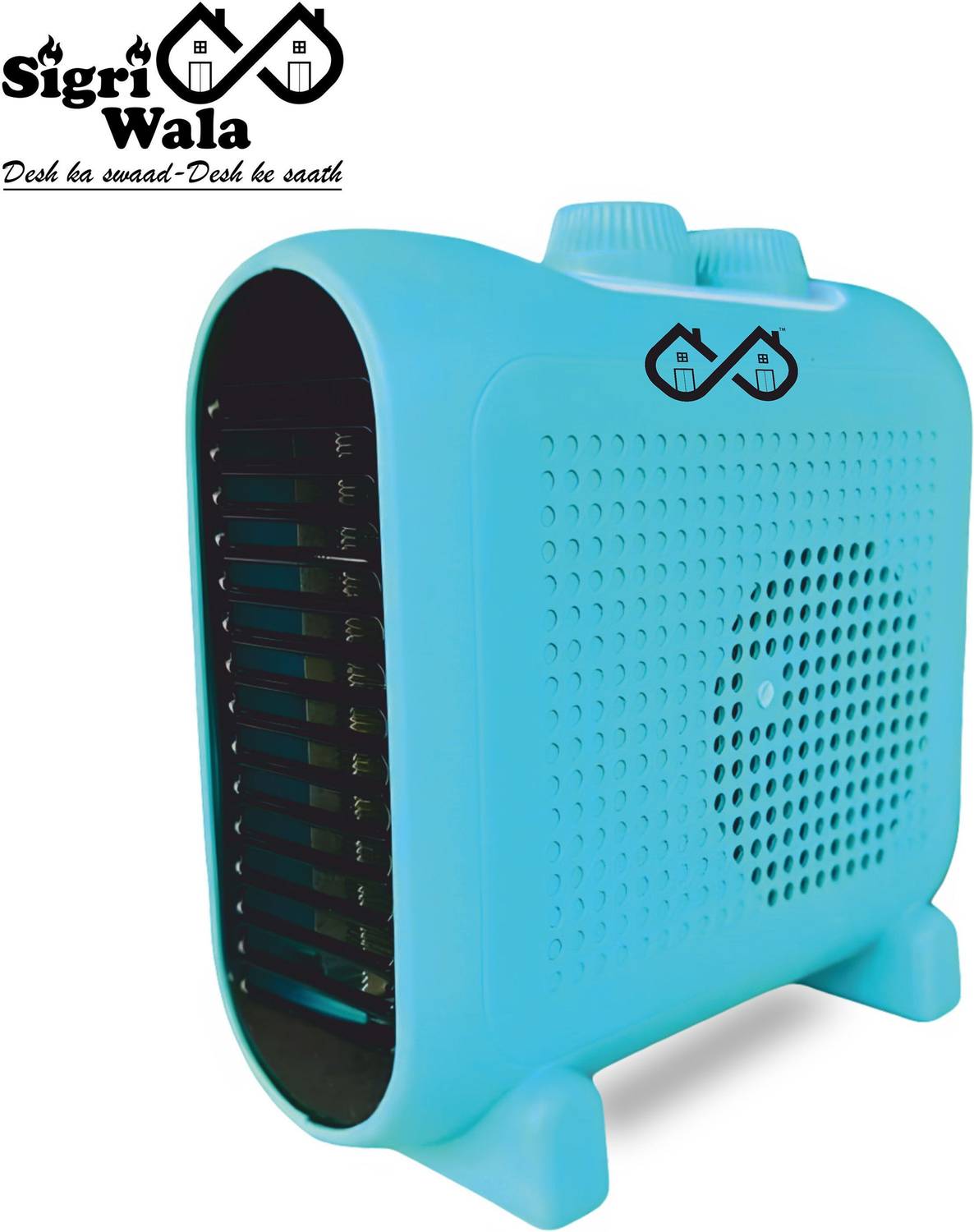 SIGRIWALA HEAT-WAVE BLUE ROOM HEATER -1000/2000W Fan Room Heater