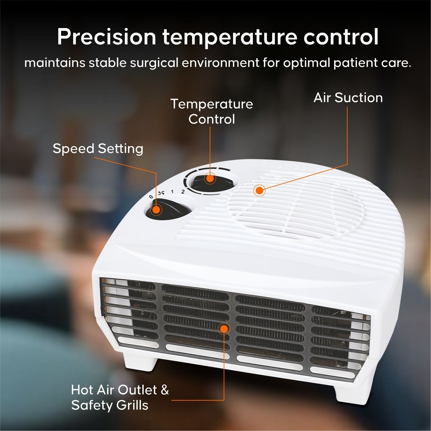 Image of Havok Fan Heater 2000W Fan Room Heater