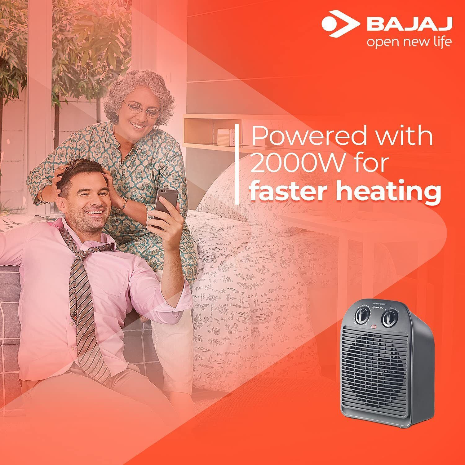 Image of BAJAJ 260058 Fan Room Heater