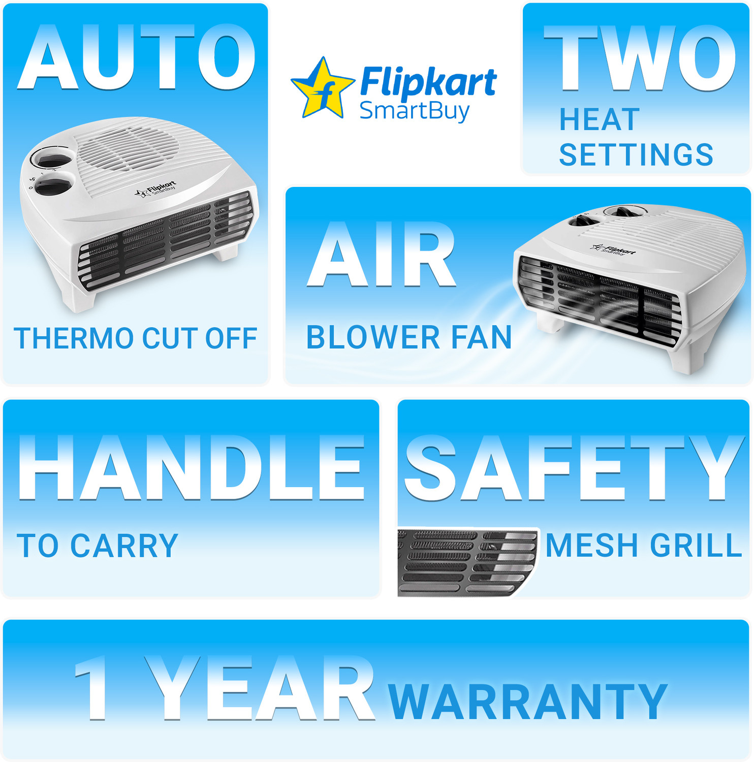 Image of Flipkart SmartBuy Insta Blaze Neu Fan Room Heater