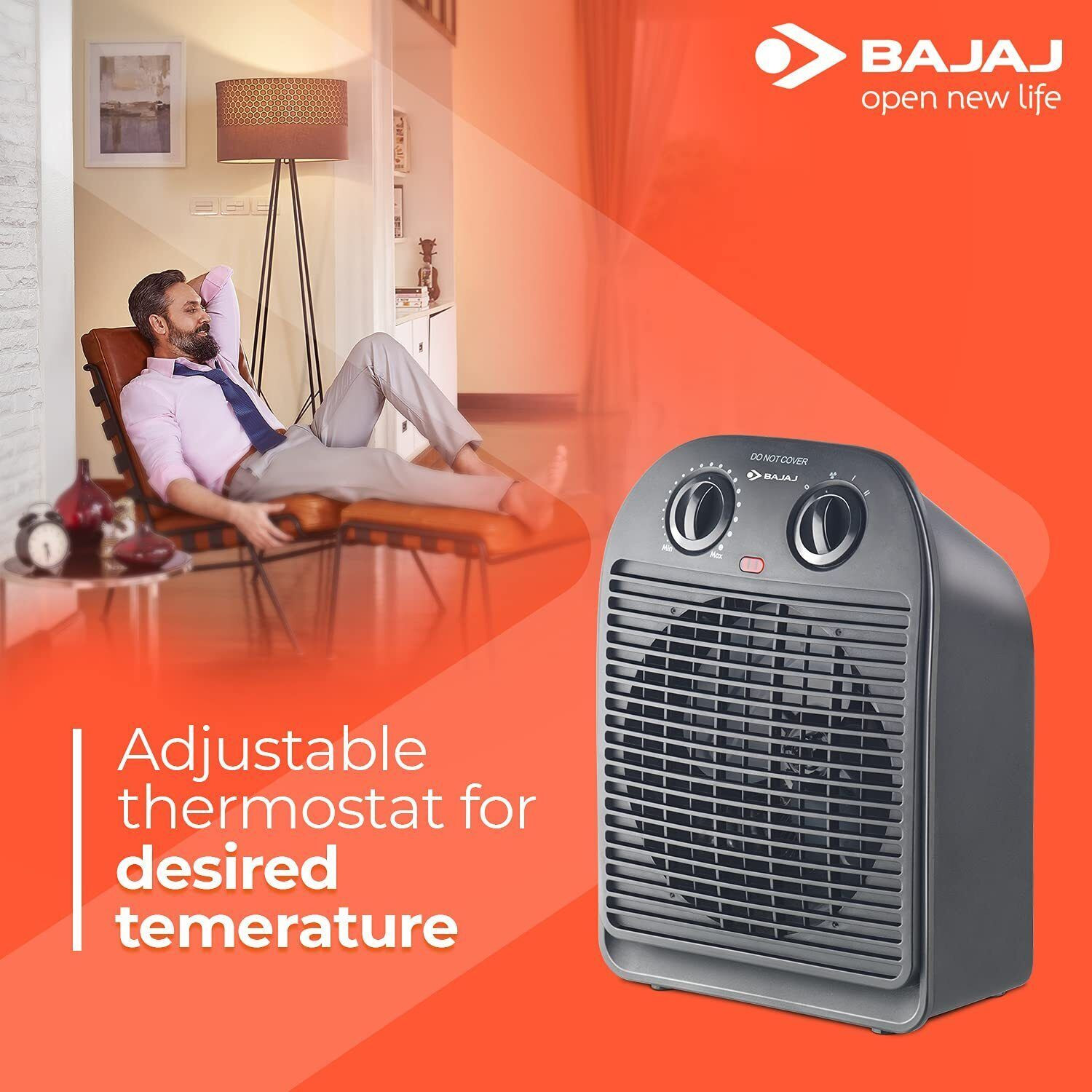 Image of BAJAJ 260058 Fan Room Heater