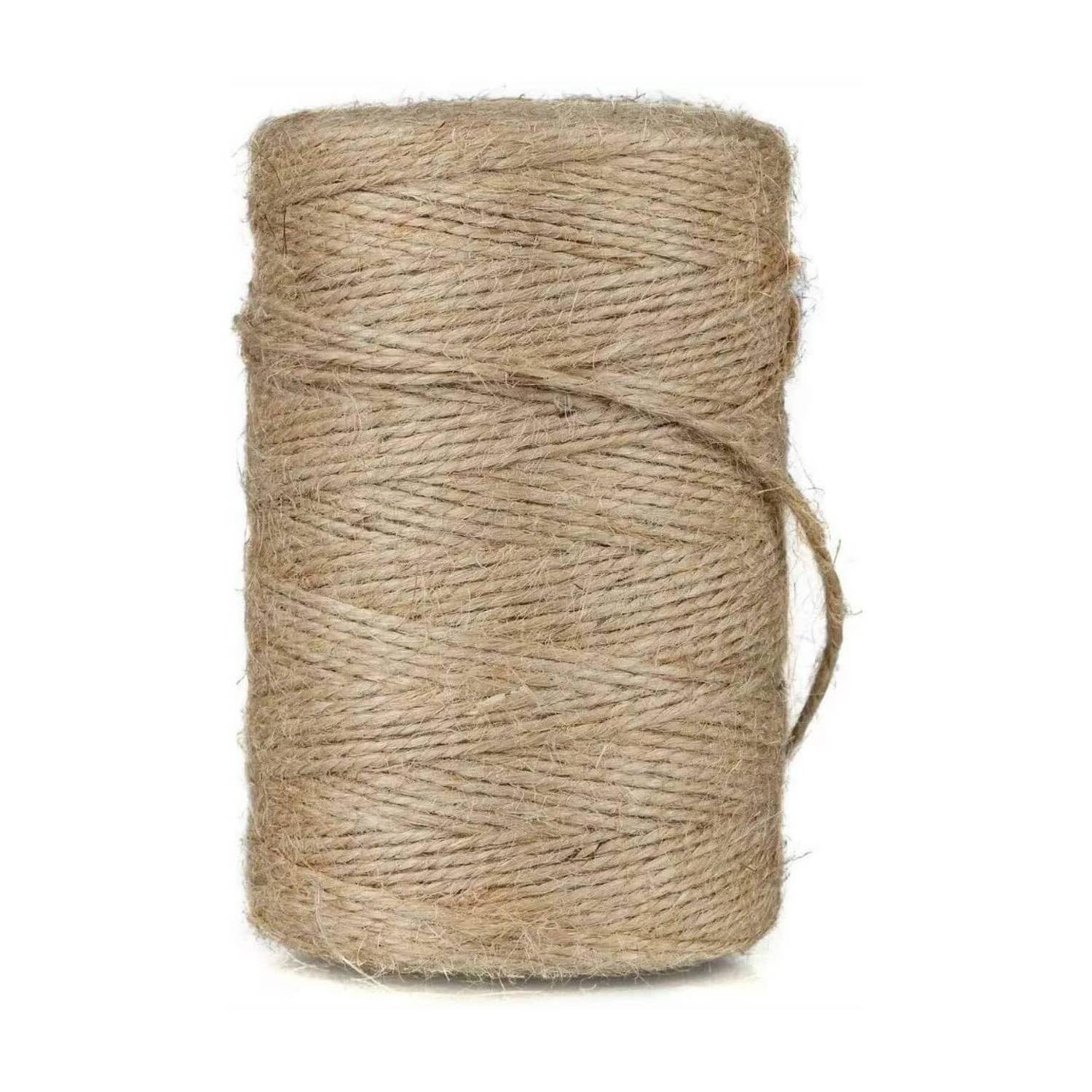 Anemone 250m 2 Ply Strong Thick Natural Jute Rope Twine String 820 feet Thick and Strong Beige