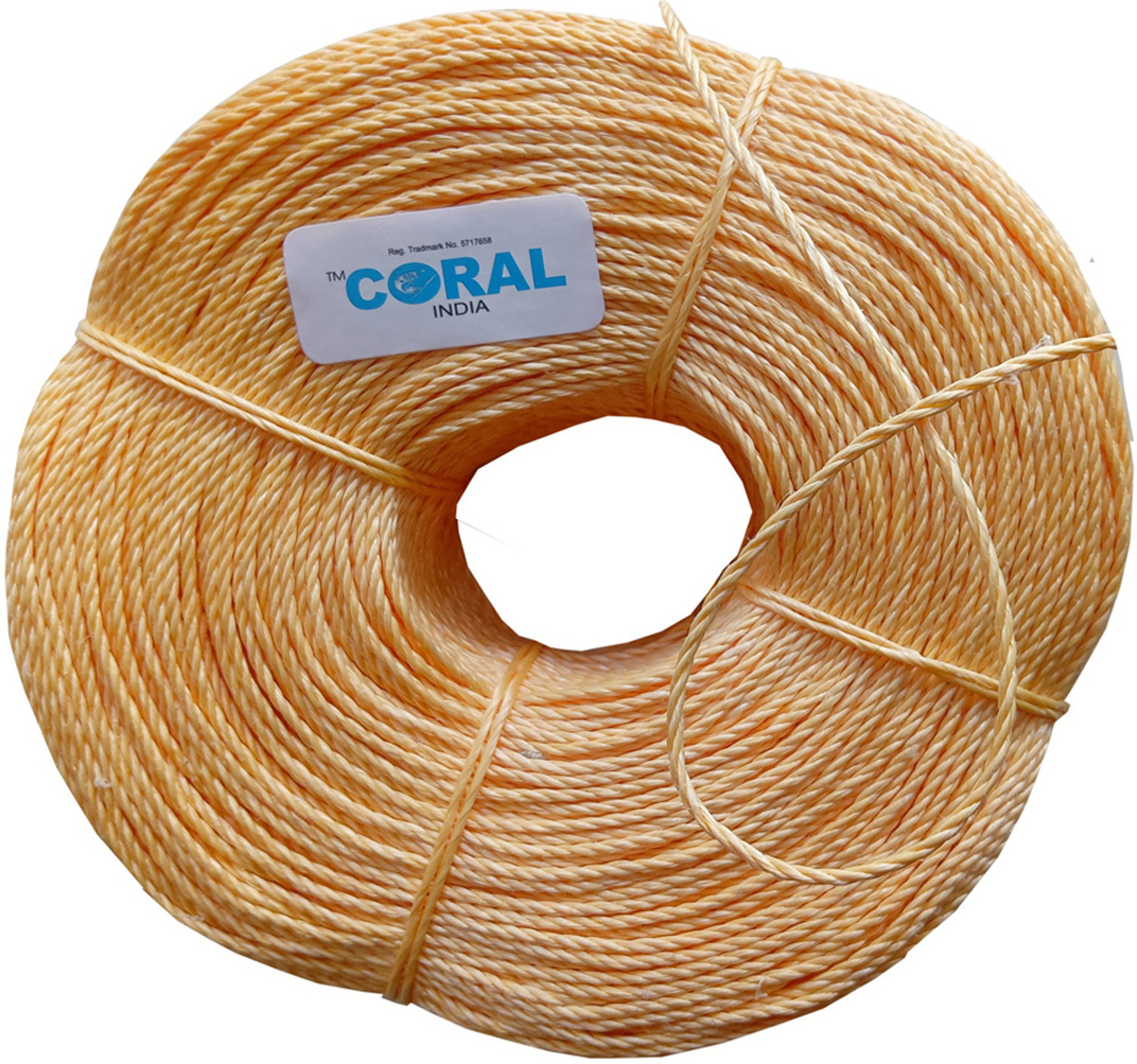 Image of CORAL INDIA 2mm-400meter-650gram-yellow Rope Yellow