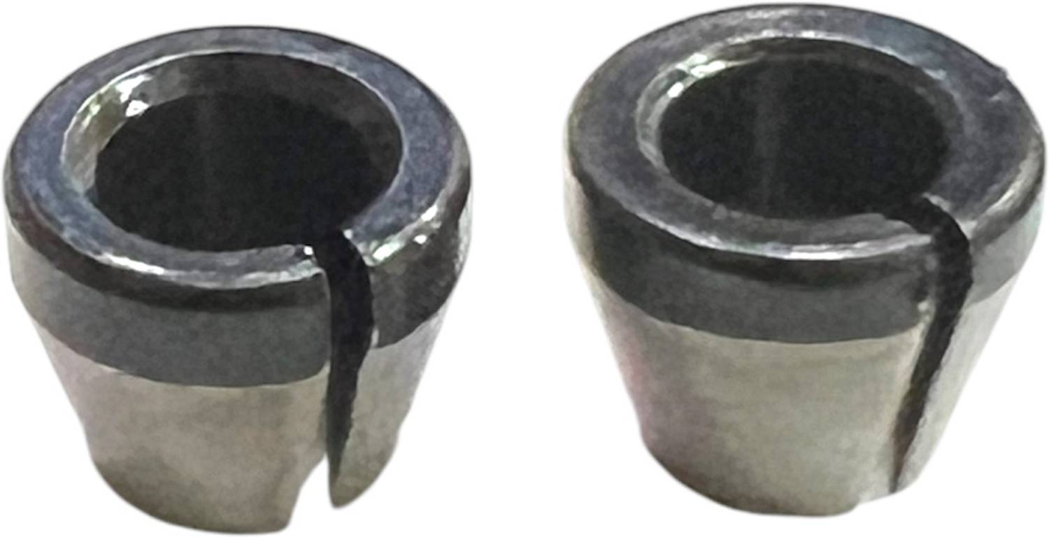 ADAWAT 1/4 Trimmer Collet Cone , Size 6mm and 6.35mm 1/4 Trimmer Collet Cone Trimmer Collet Cone Rotary Bit Set