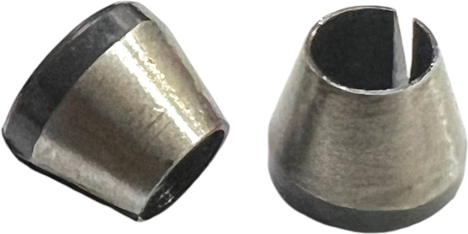 ADAWAT 2 pcs 1/4 6.35mm 6mm Trimmer Collet Cone Size Rotary Bit Set Trimmer Collet Cone Rotary Bit Set