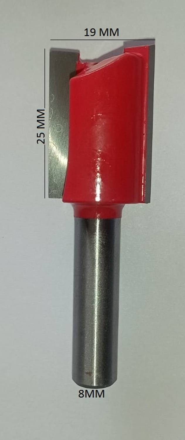 ALPHABET 25MM 9508 Straight Router Bit Shank 8MMx19MM Rotary Bit