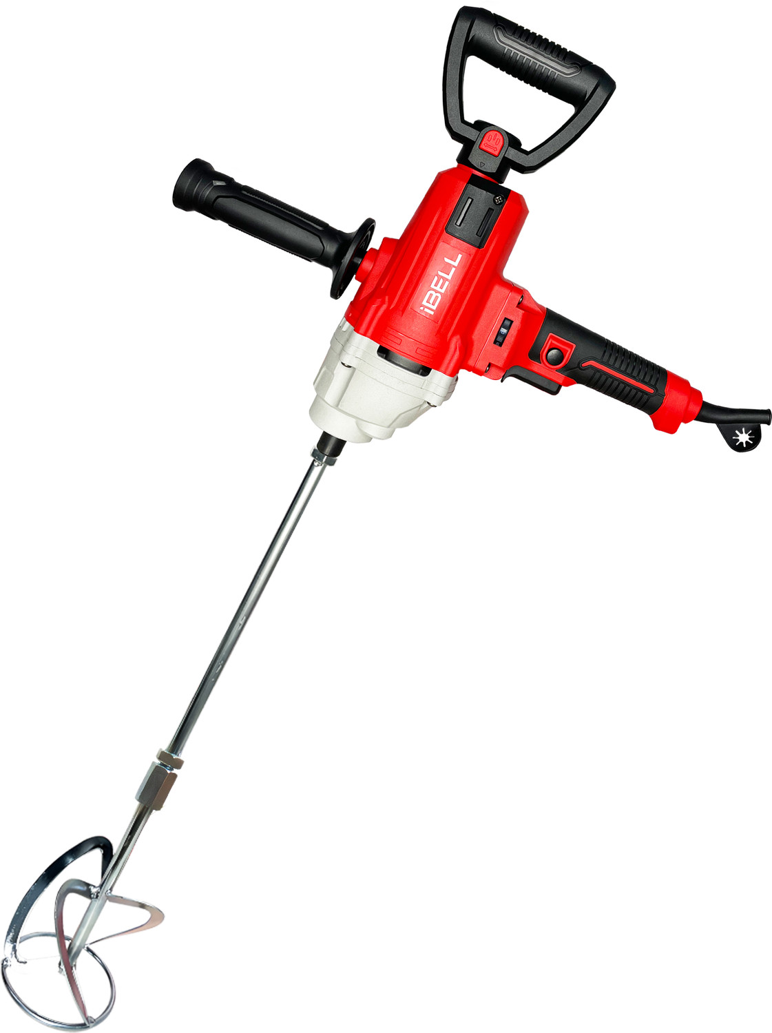 Image of iBELL PM12-50S Paint Mixer, 1200W Electric Stirrer with Variable Speed Control, 0-1050 RPM High-Speed, Heavy Duty 220V Handheld Blender for Paint,Cement,Putty & Paste, Rotary Tool