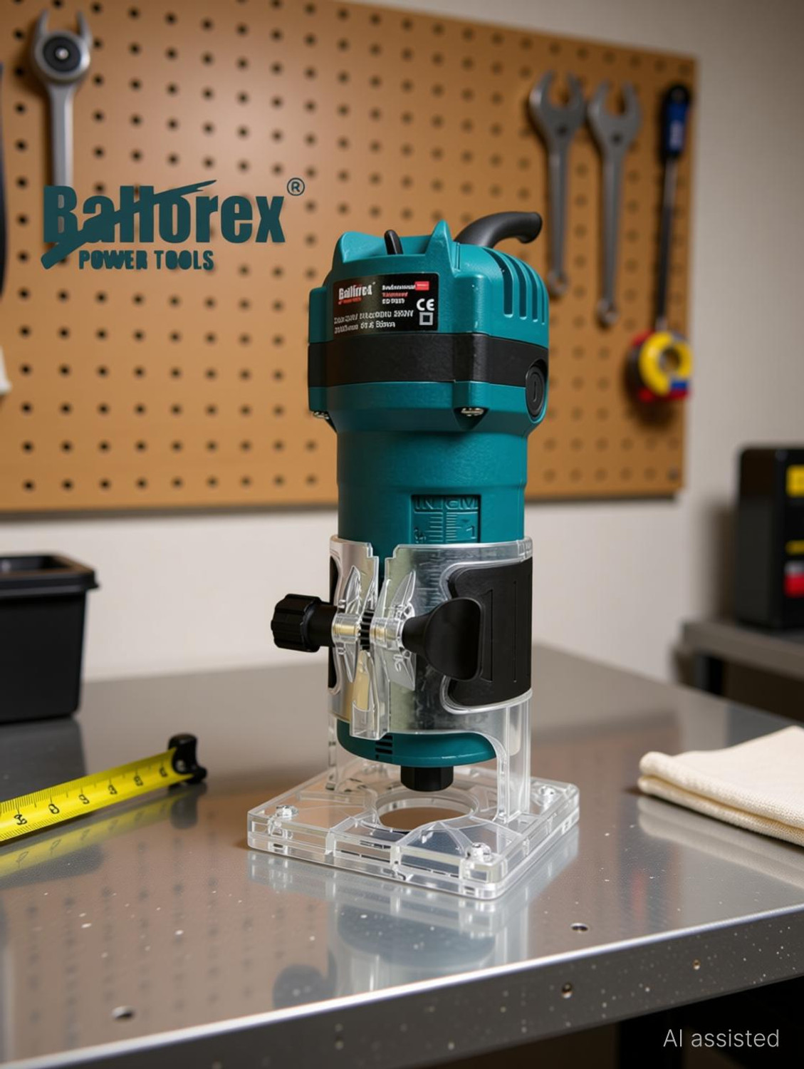 Image of Ballorex Heavy Duty Professional Wood Trimmer /Router KS-T036 550W 30000RPM Electric Trimmer Router Kit ( Without Bit Set ) Rotary Tool