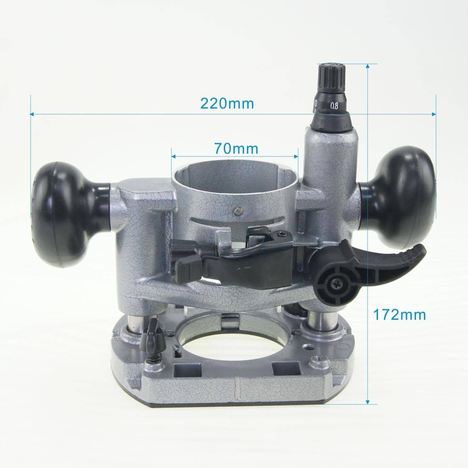 Aluminum Alloy Plunge Router Base – With Dust Collection Cover, Adjustable For Trimming Machine