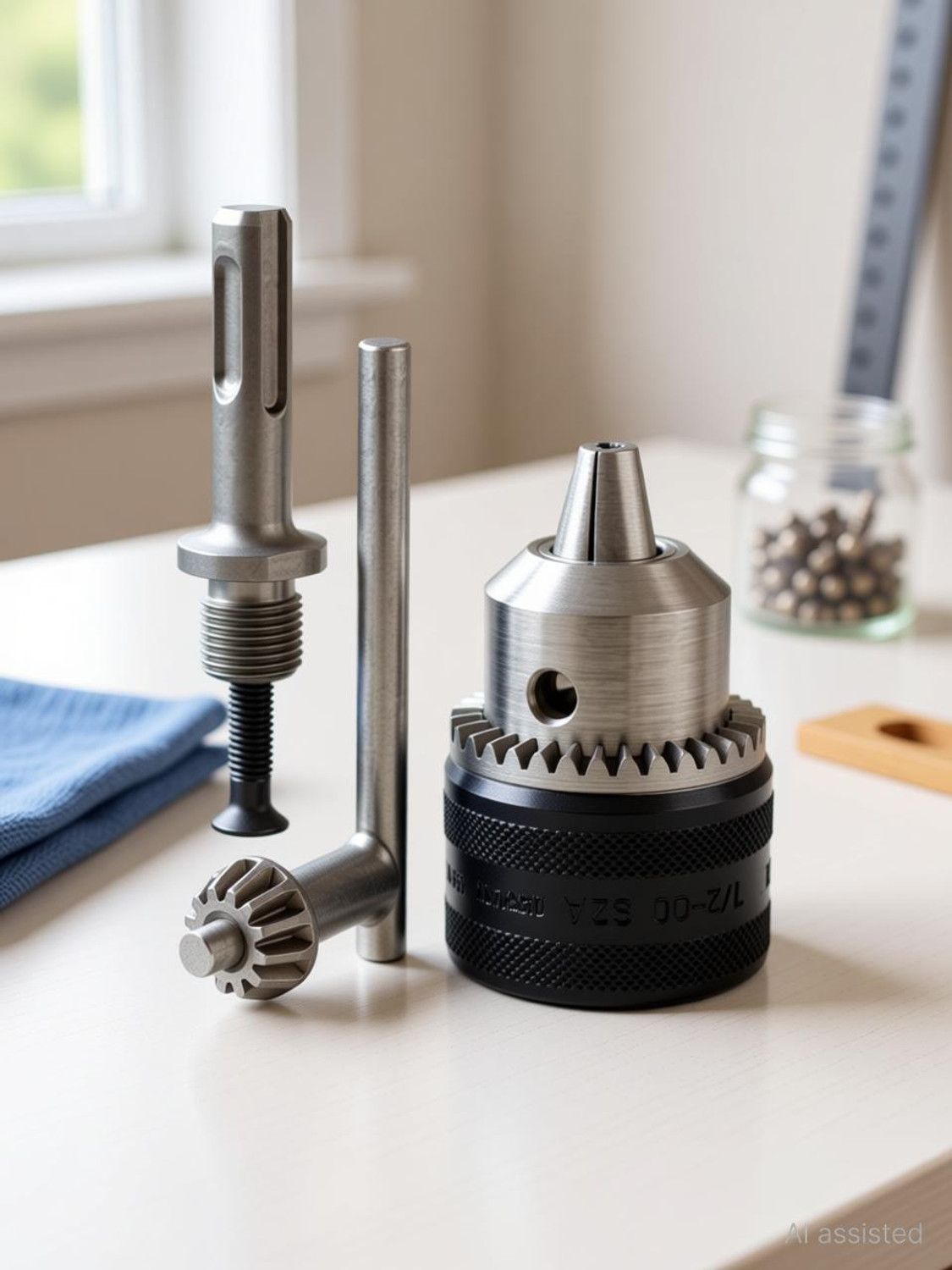 Image of RanPra 13 mm drill chuck & SDS adopter for drilling Rotary Tool