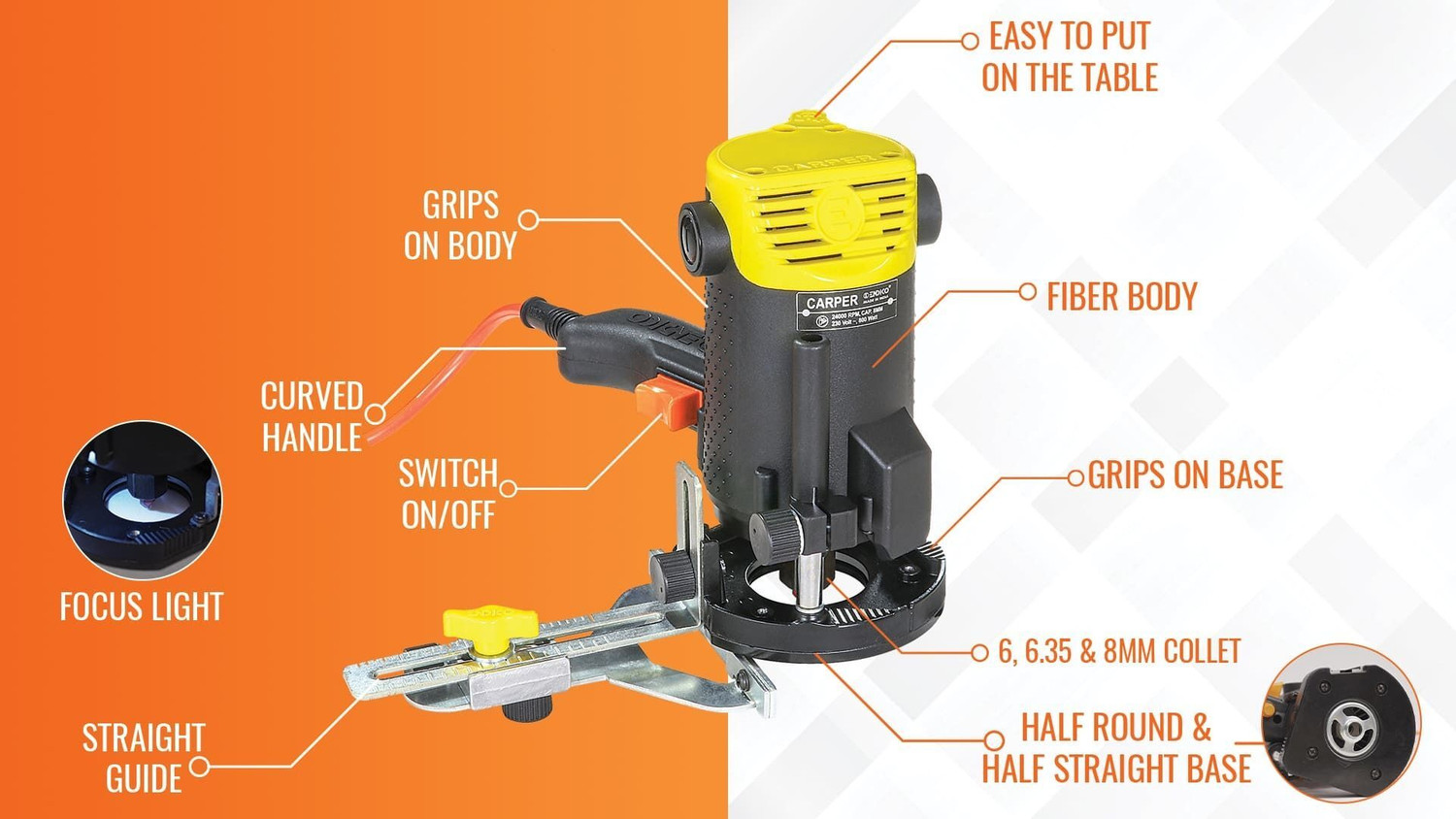 Image of endico ENDICO CARPER CARPER 1 Rotary Tool