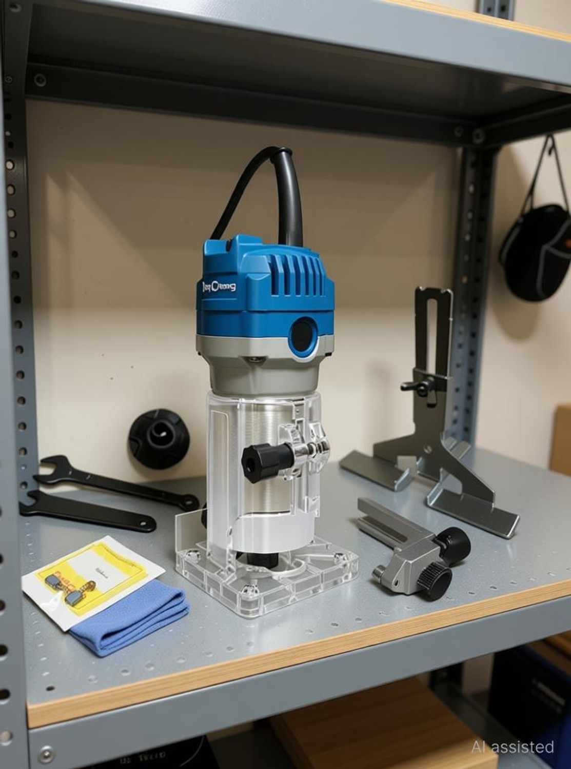 Image of MPT Dongcheng DMP04-6 6.35mm Milling Cutter Diameter 550W Electric Trimmer Power & Hand Tool Kit