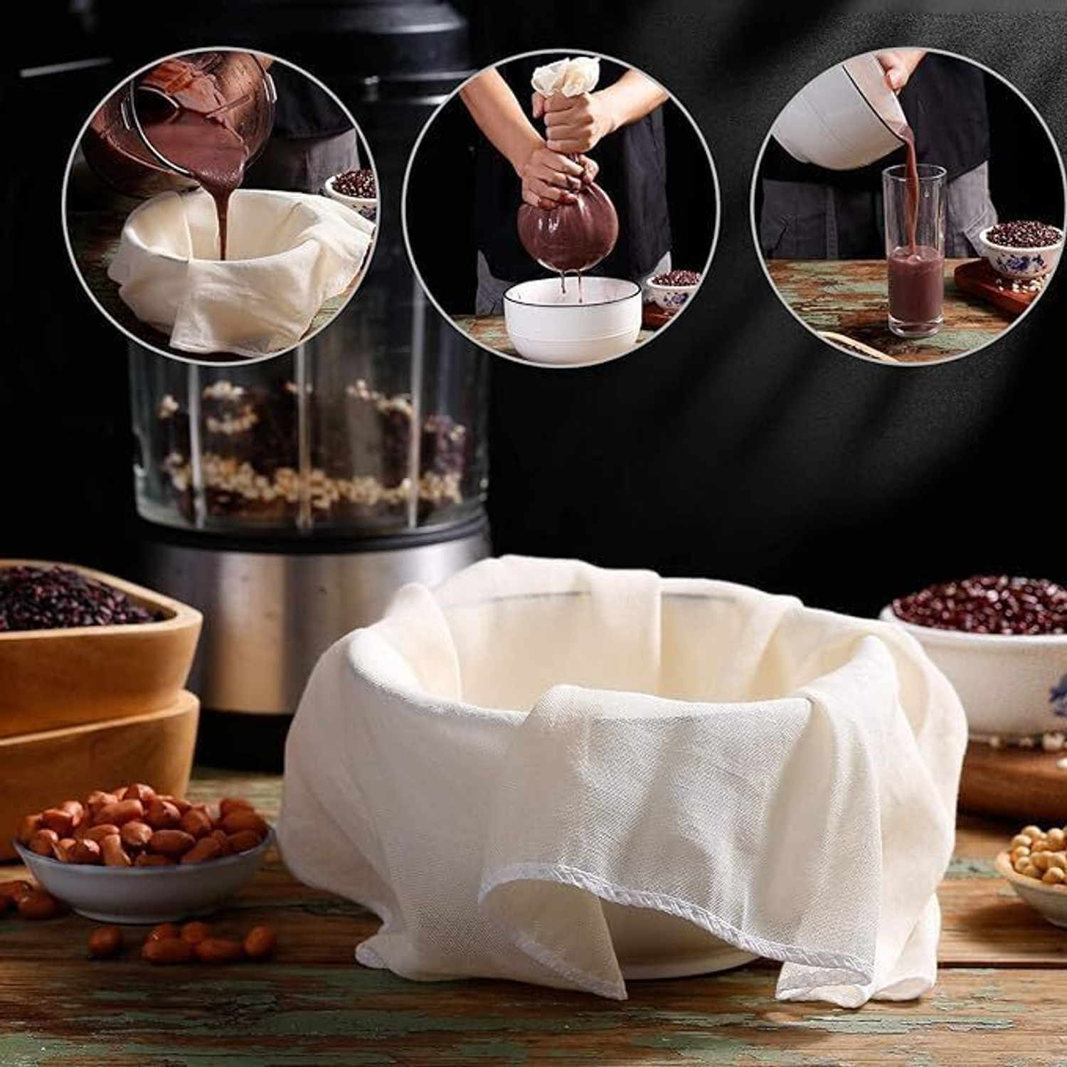 Image of blendmix Cotton Square Premium Roti|Chapati Covers|Roti Rumal|Traditional Roti Rumals Solid Roti Square Flap Cover