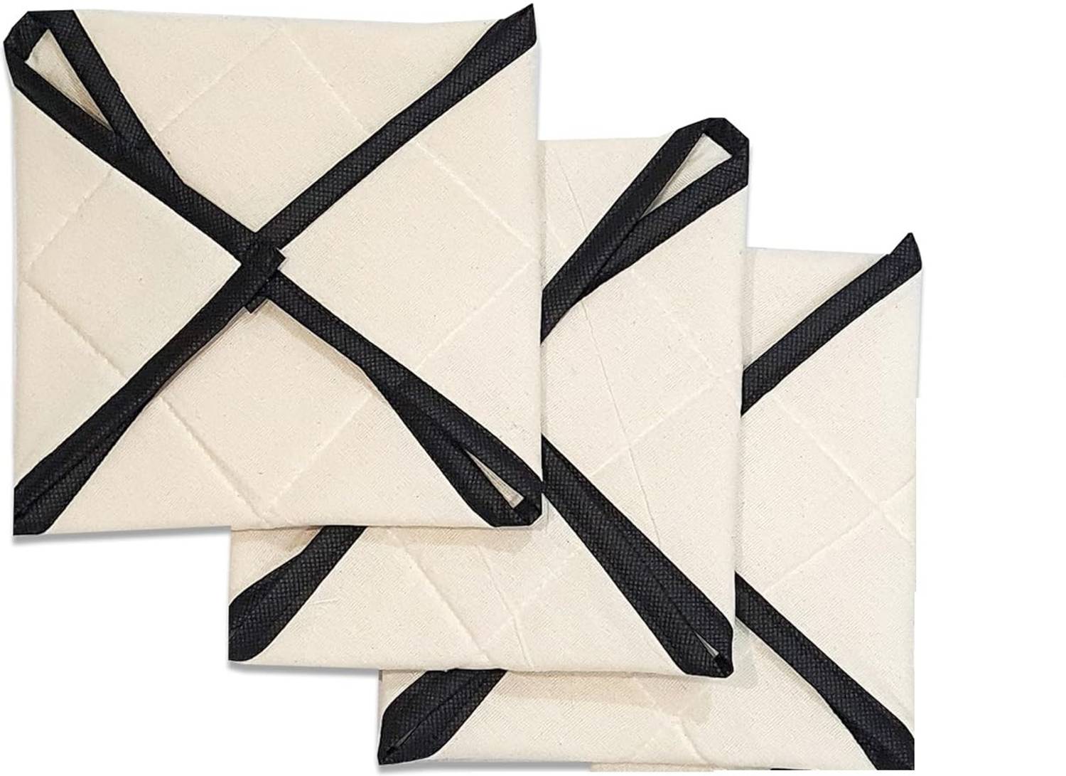 blendmix Cotton Square Roti Cover|Chapati Covers|Traditional Roti Rumals Assorted Color Solid Roti Square Flap Cover