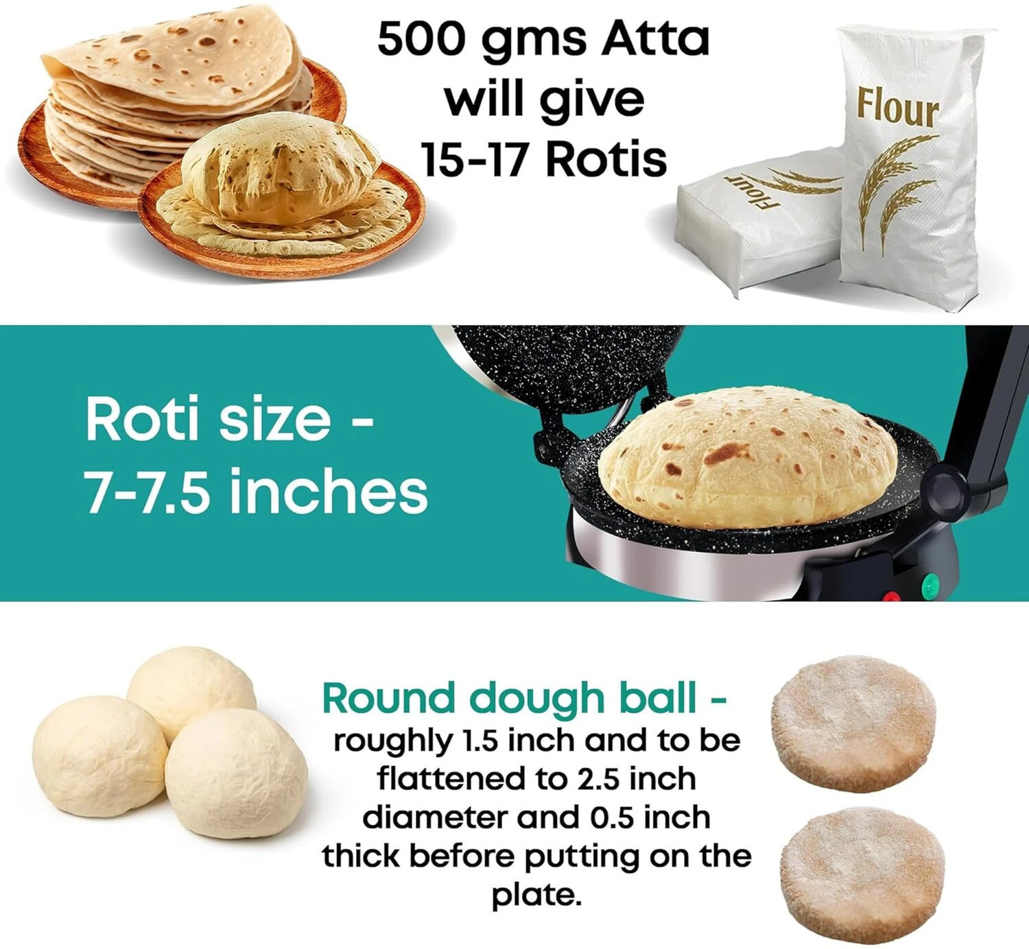 Image of LIBRA 8 Inch Multipurpose Roti and Khakra Maker