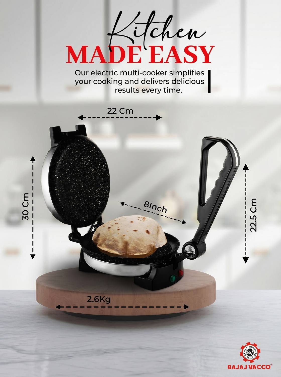BAJAJ VACCO Chapati Multi Maker - Image 4