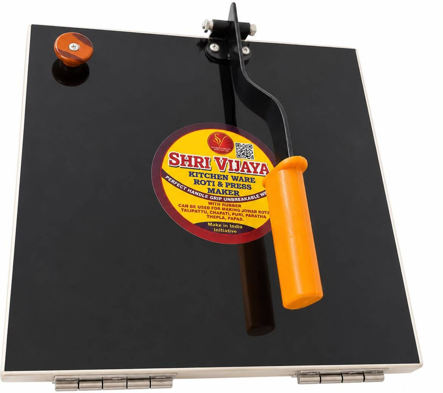 Image of SV Wooden Chapati Press Machine | Roti & Puri Maker with Handle Roti and Khakra Maker