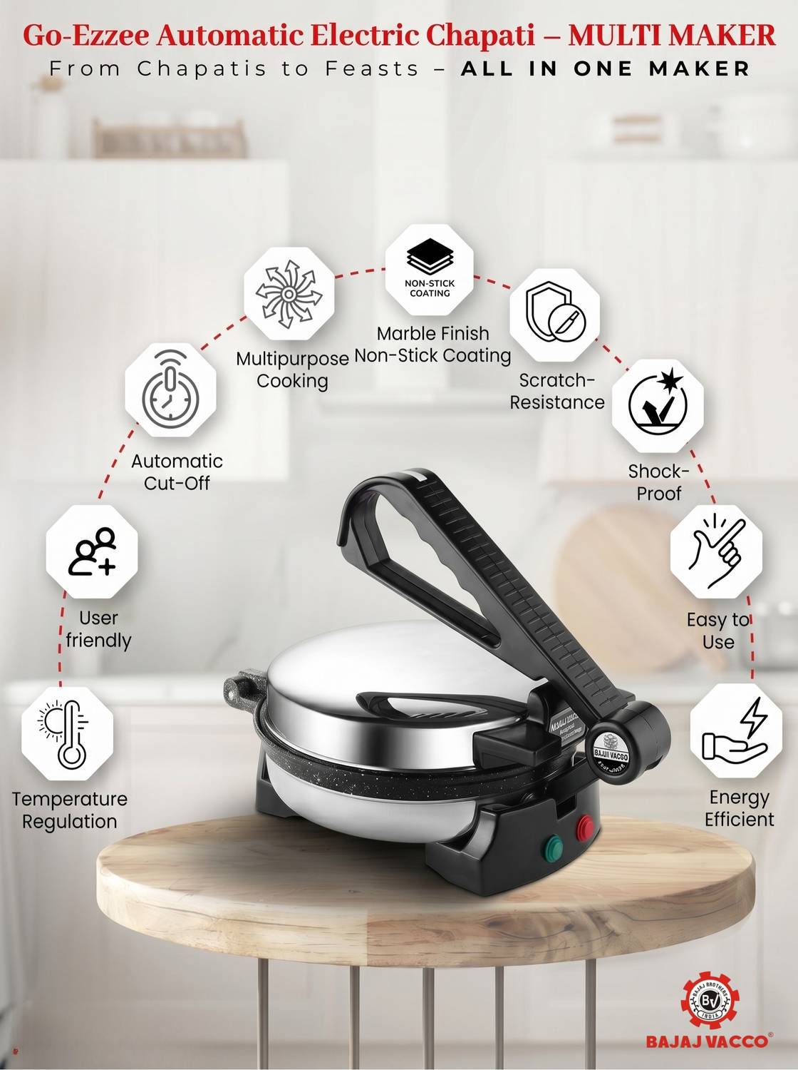 BAJAJ VACCO Chapati Multi Maker - Image 2