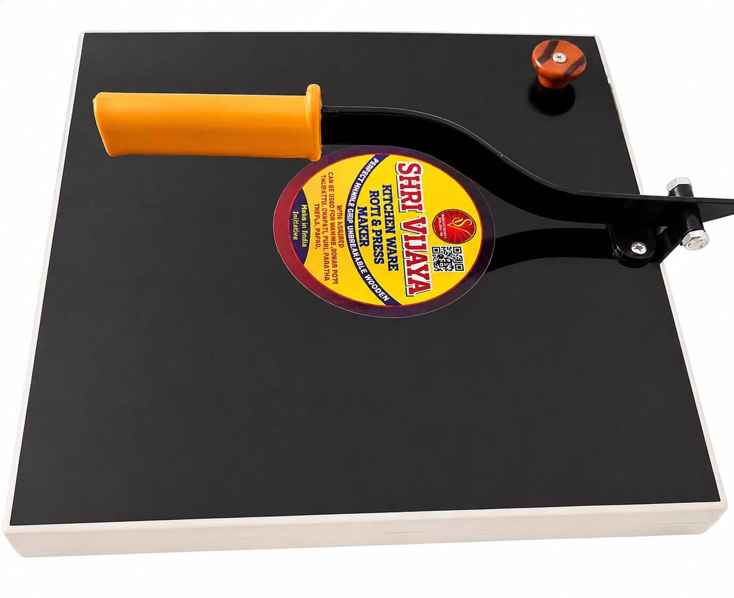 Image of SV Wooden Chapati Press Machine | Roti & Puri Maker with Handle Roti and Khakra Maker