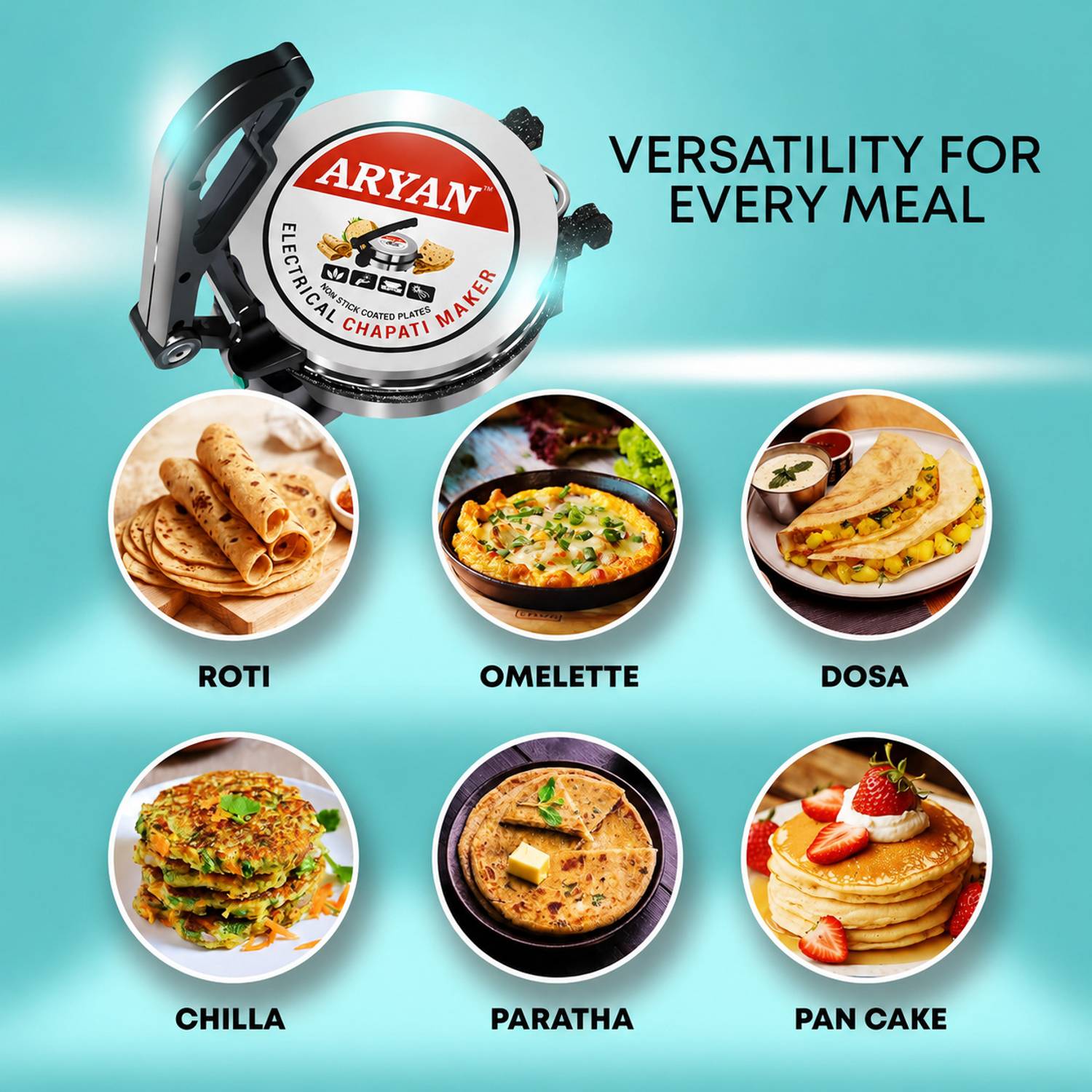 ARYAN 1 Multi Function Electric Roti Maker - Image 5