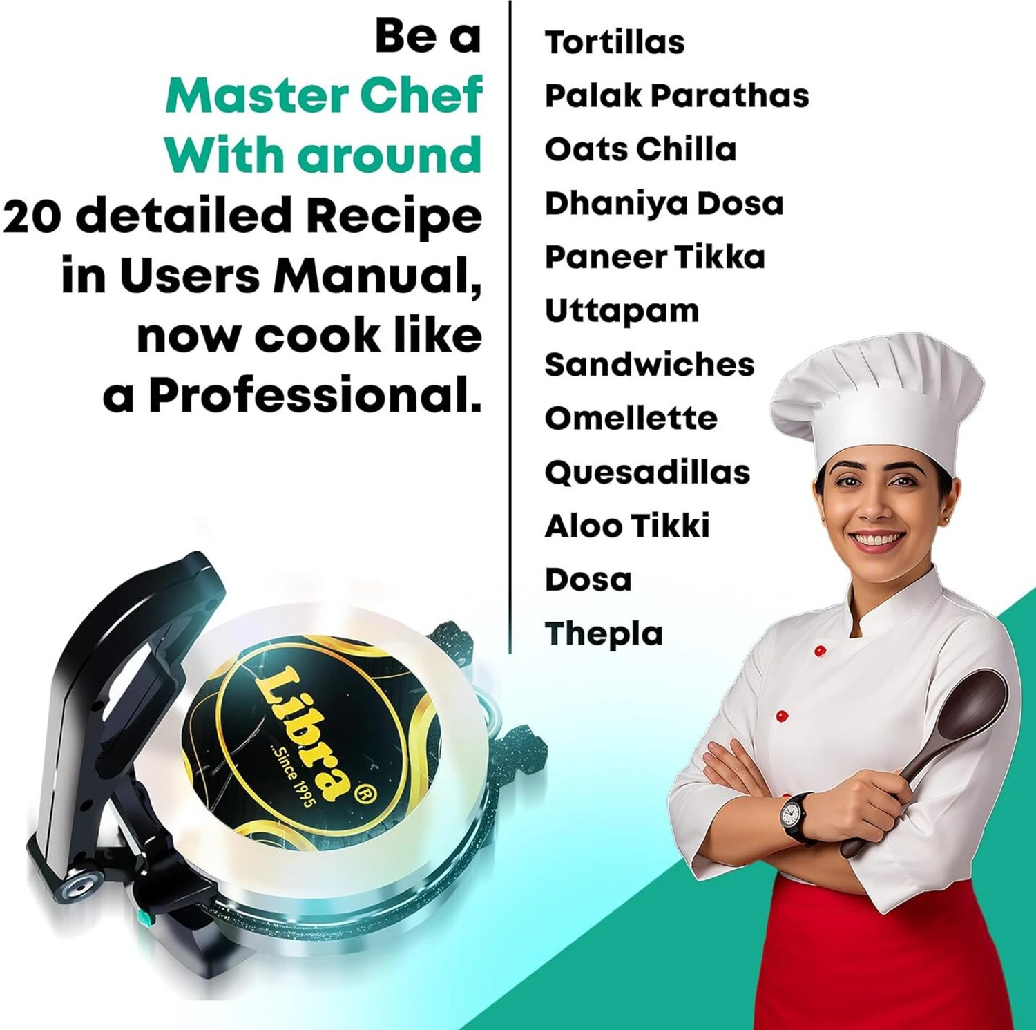 Image of LIBRA 8 Inch Multipurpose Roti and Khakra Maker