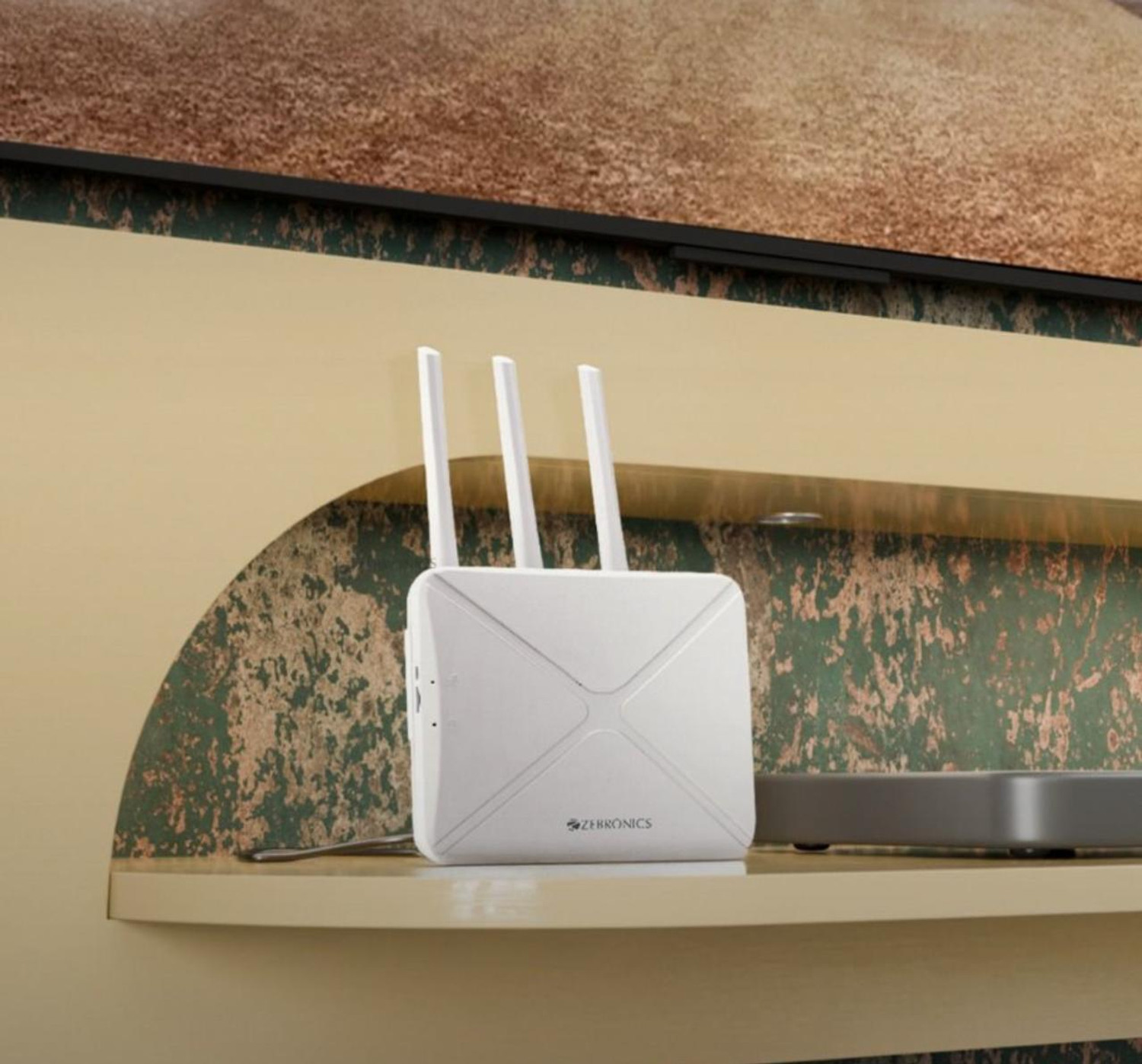 Image of ZEBRONICS WiFi and LAN Connectivity|Compatible with 4G /5G Sim Card|High-speed Antenna Router 2.4 GHz 300 Mbps Wifi Speed Quad Band External Antenna Ethernet (Cable Broadband), MiFi (Sim Based)