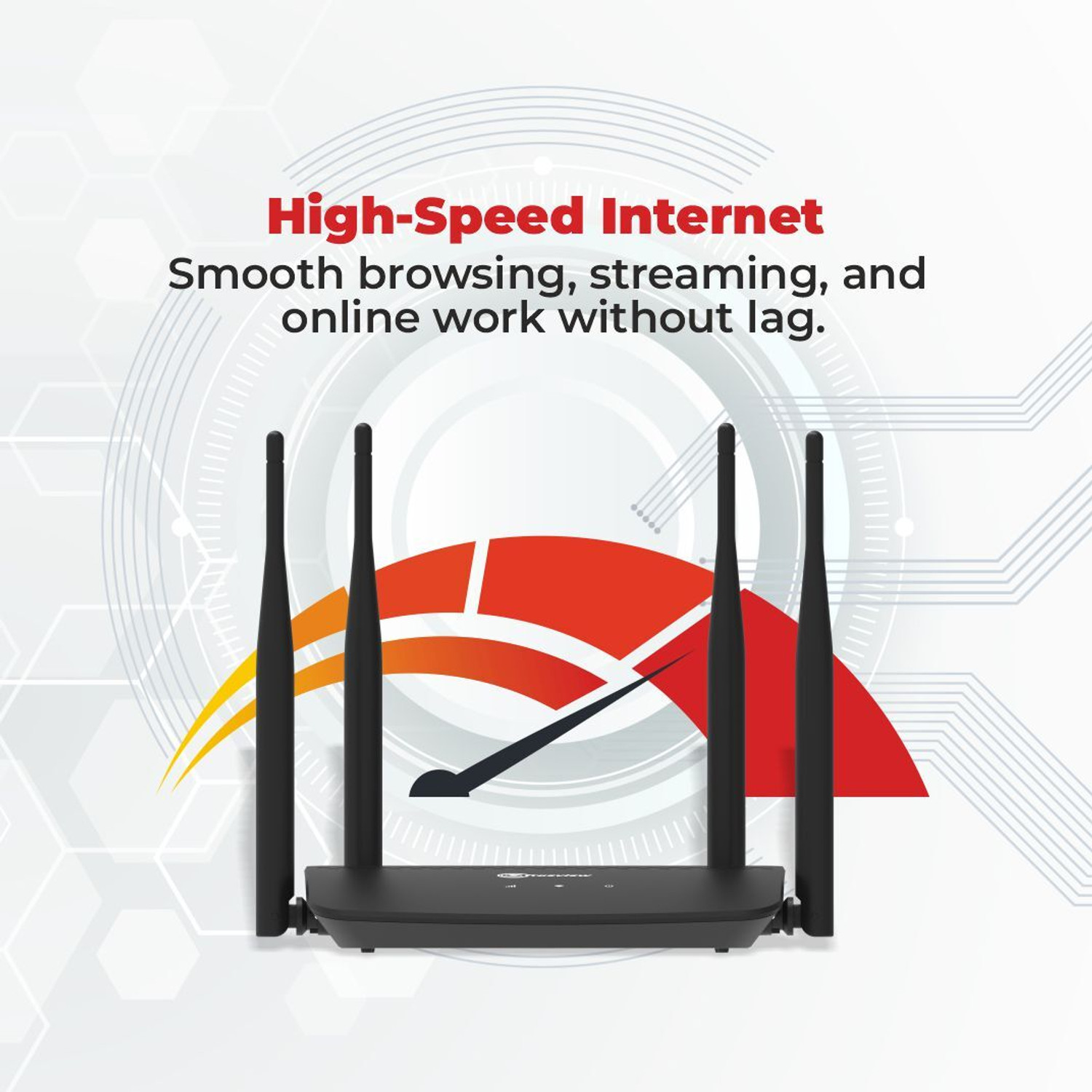 Image of Trueview T18259-A Router 2.4 GHz 300 Mbps Wifi Speed Single Band External Antenna MiFi (Sim Based)
