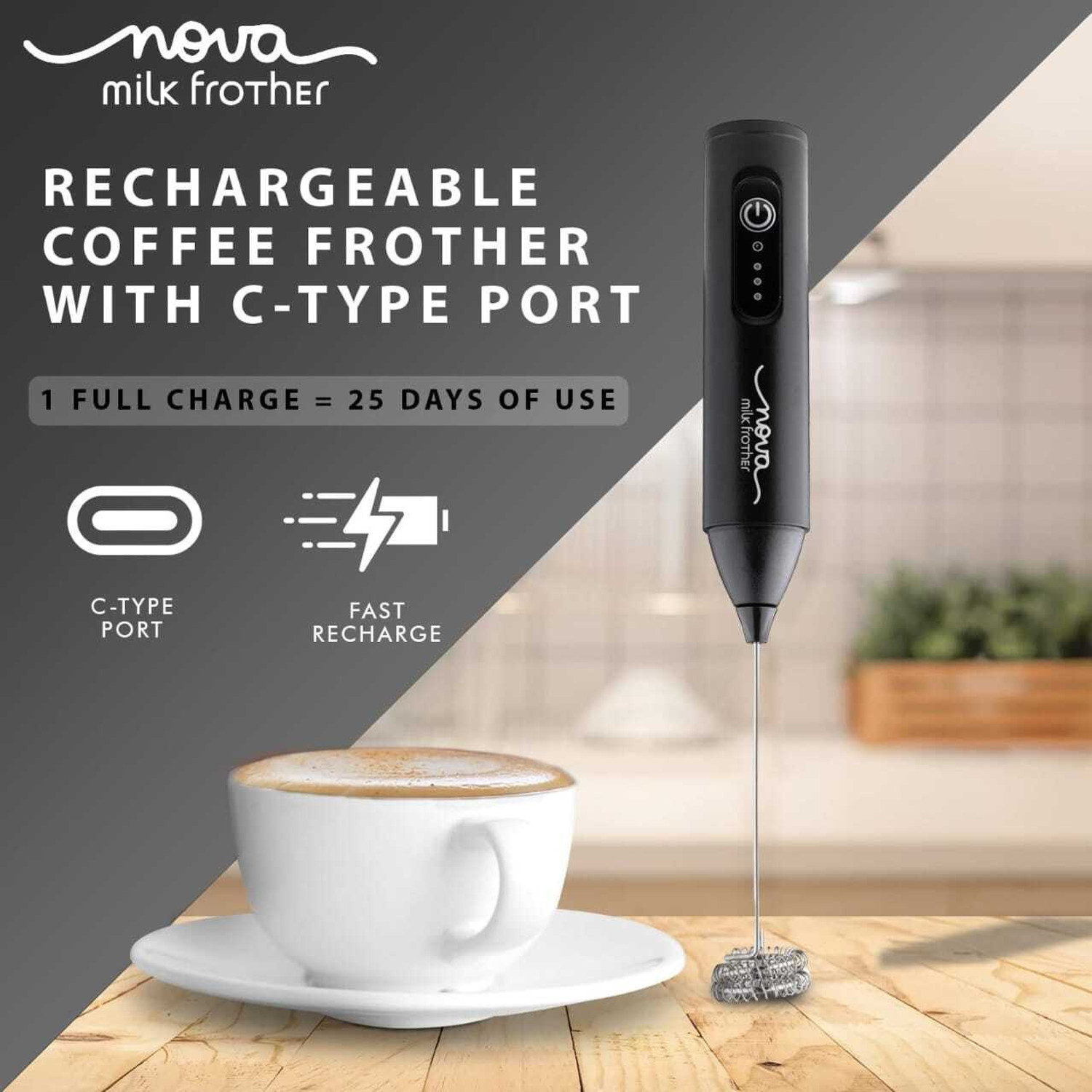 Image of bade AUTOMATIC coffe beater with Stand, Battery Electric frother for Coffee Router 2.4 GHz 40 Mbps Wifi Speed Tri Band External Antenna ADSL (Telephone)